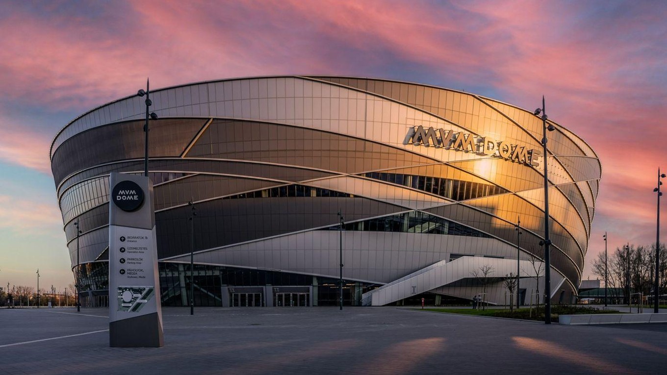 Hádzanárska aréna MVM Dome v Budapešti.