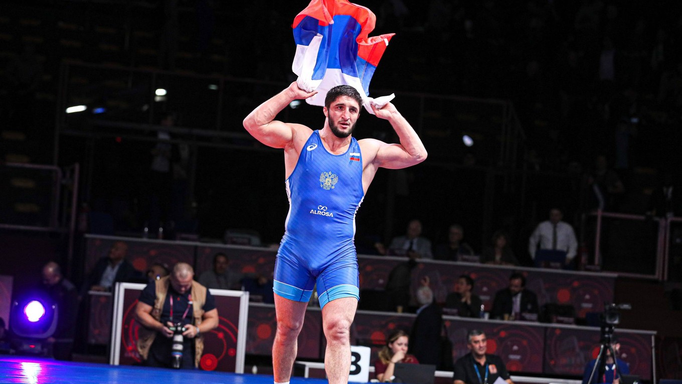 Ruský zápasník vo voľnom štýle Abdulrašid Sadulajev.