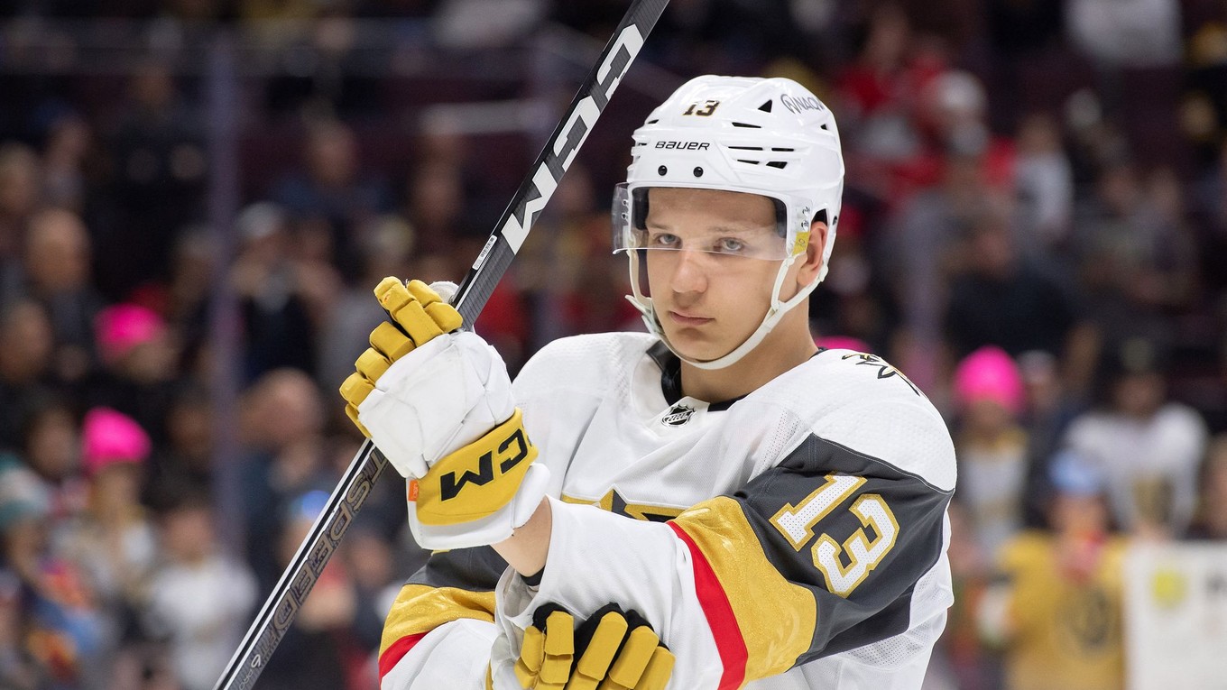 Jakub Demek v drese Vegas Golden Knights.