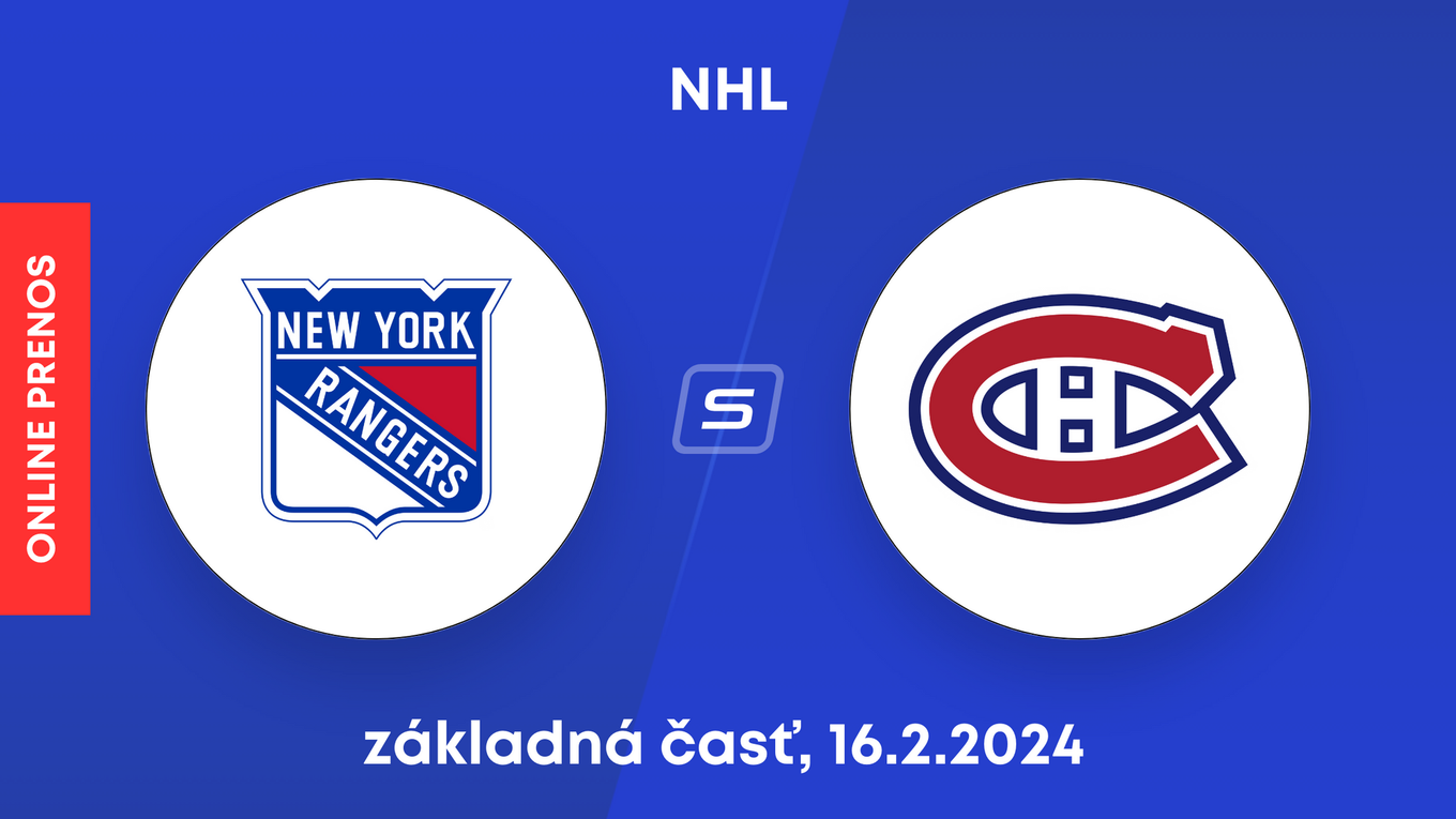 New York Rangers - Montreal Canadiens: ONLINE prenos zo zápasu NHL.