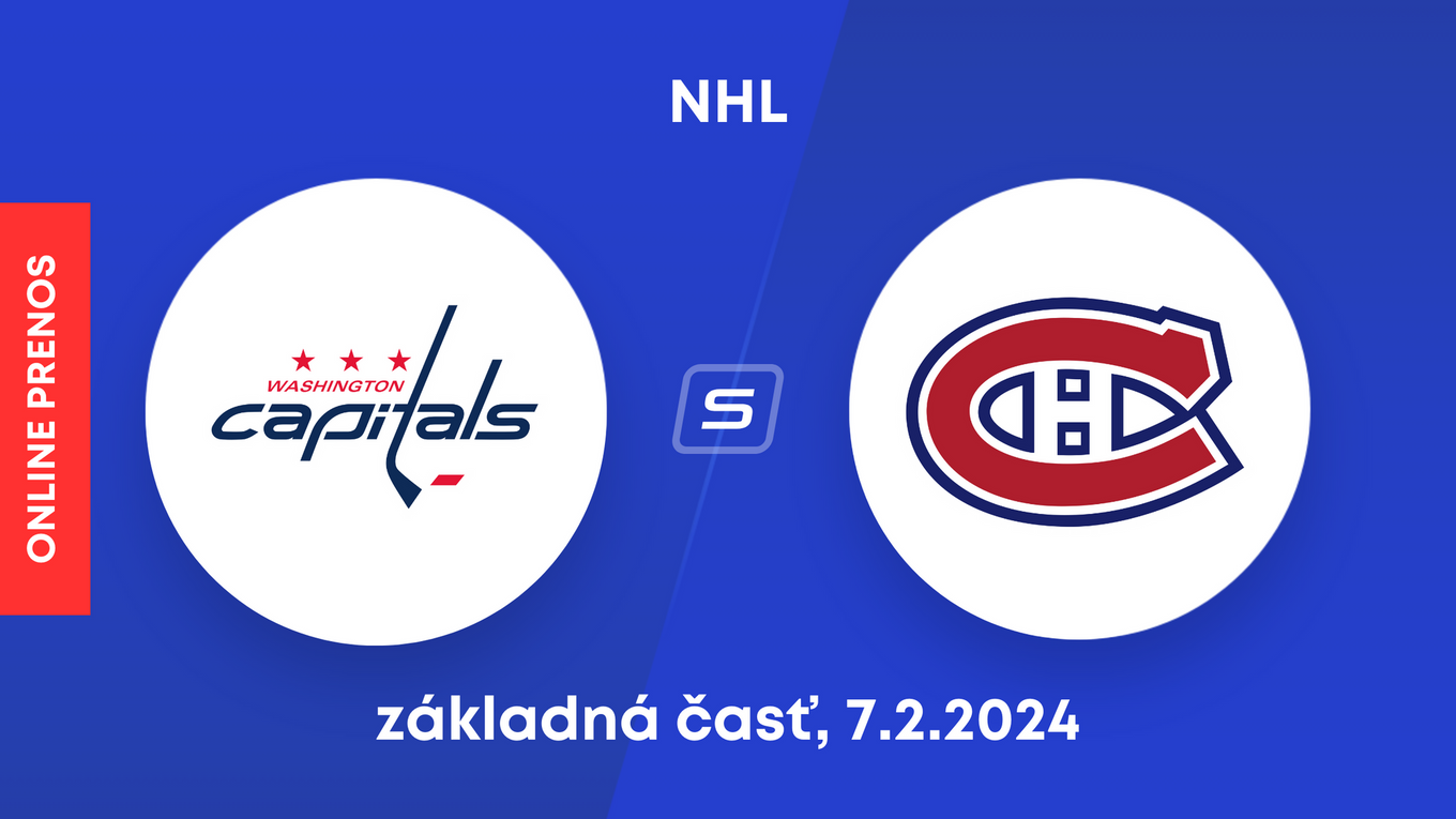 Washington Capitals - Montreal Canadiens: Sledujte zápas zo základnej časti NHL.