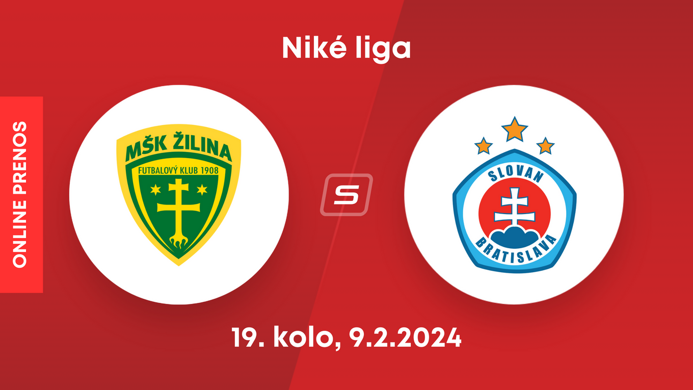 MŠK Žilina - ŠK Slovan Bratislava: ONLINE prenos zo zápasu Niké ligy.