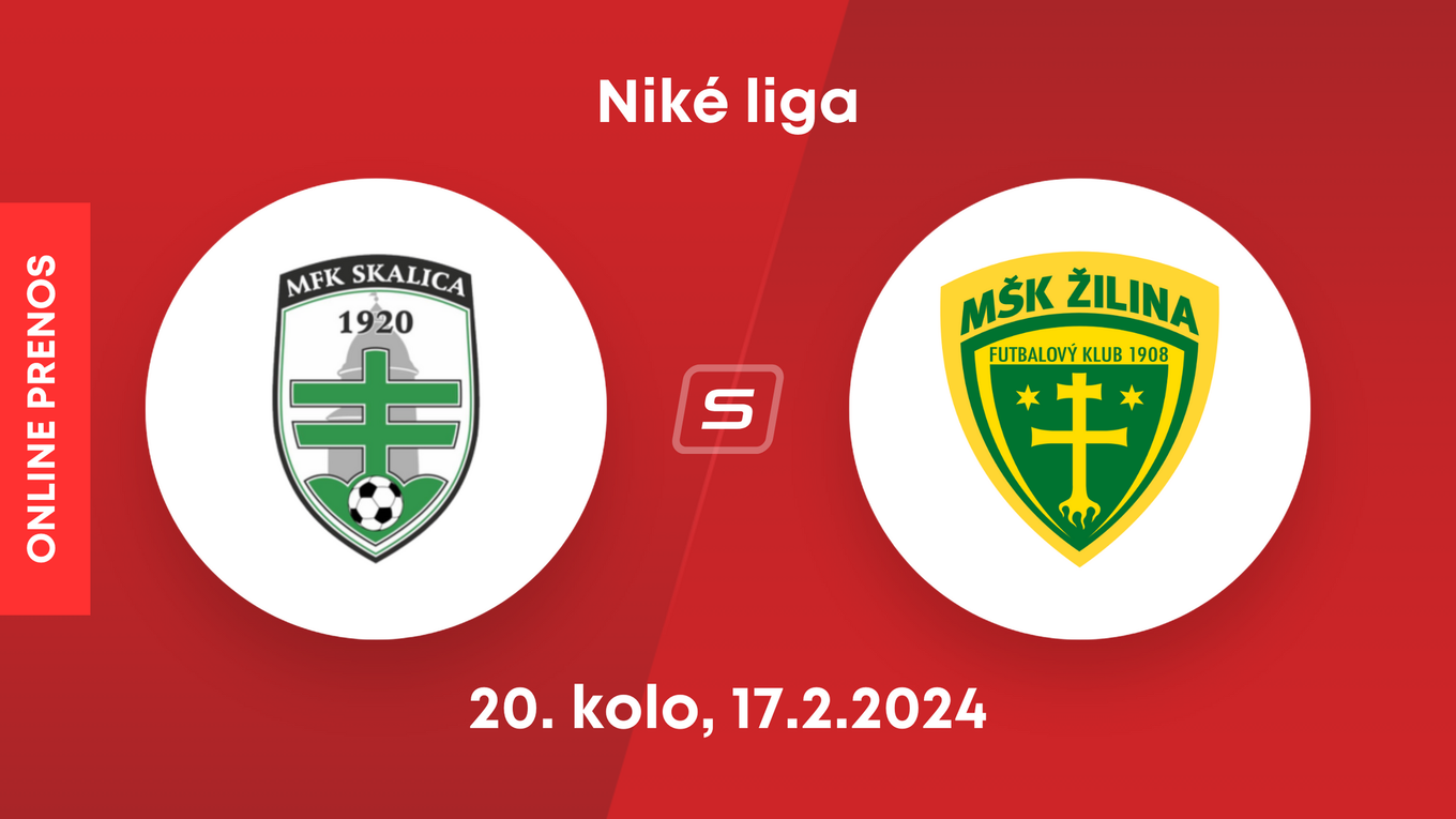 MFK Skalica - MŠK Žilina: ONLINE prenos zo zápasu 20. kola Niké ligy.