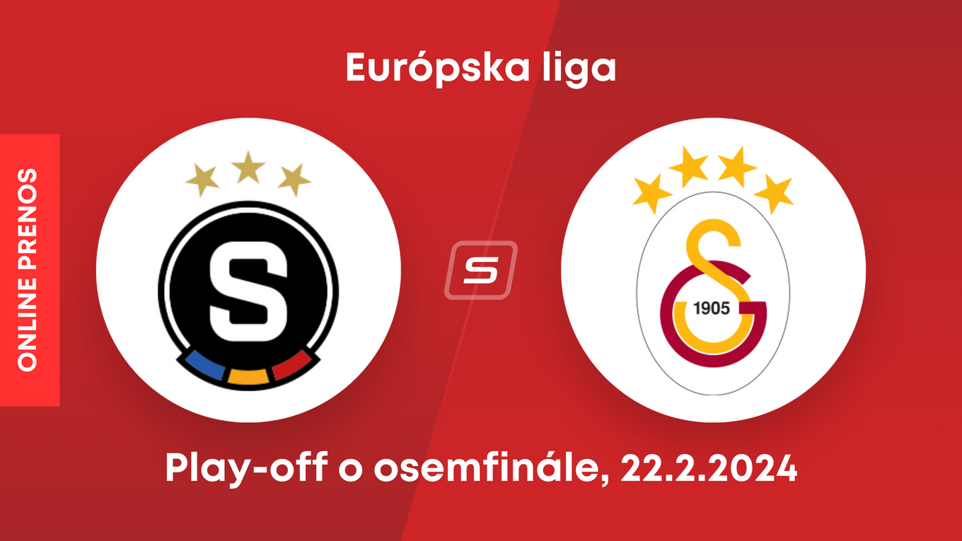 Sparta Praha - Galatasaray Istanbul: ONLINE prenos z odvetného zápasu play-off o osemfinále v Európskej lige.