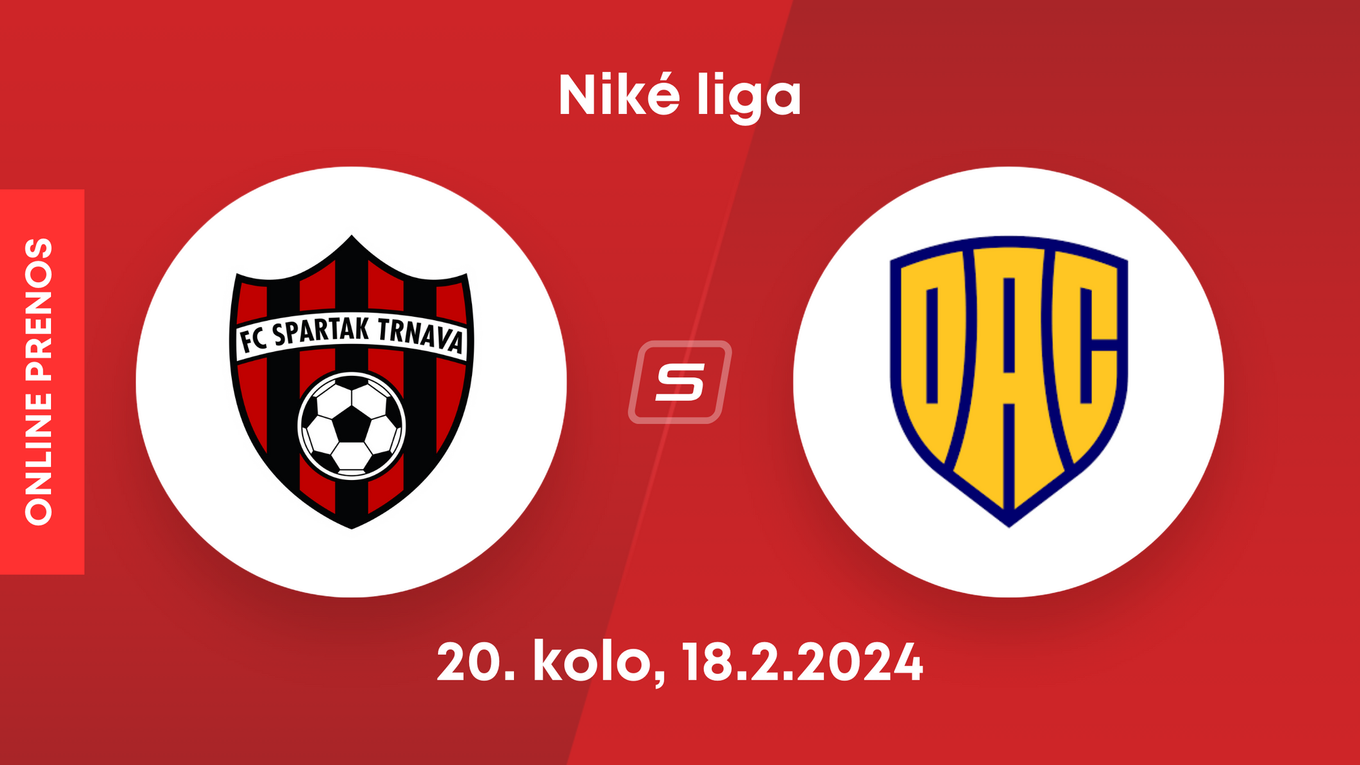 FC Spartak Trnava - DAC Dunajská Streda: ONLINE prenos zo zápasu 20. kola Niké ligy.