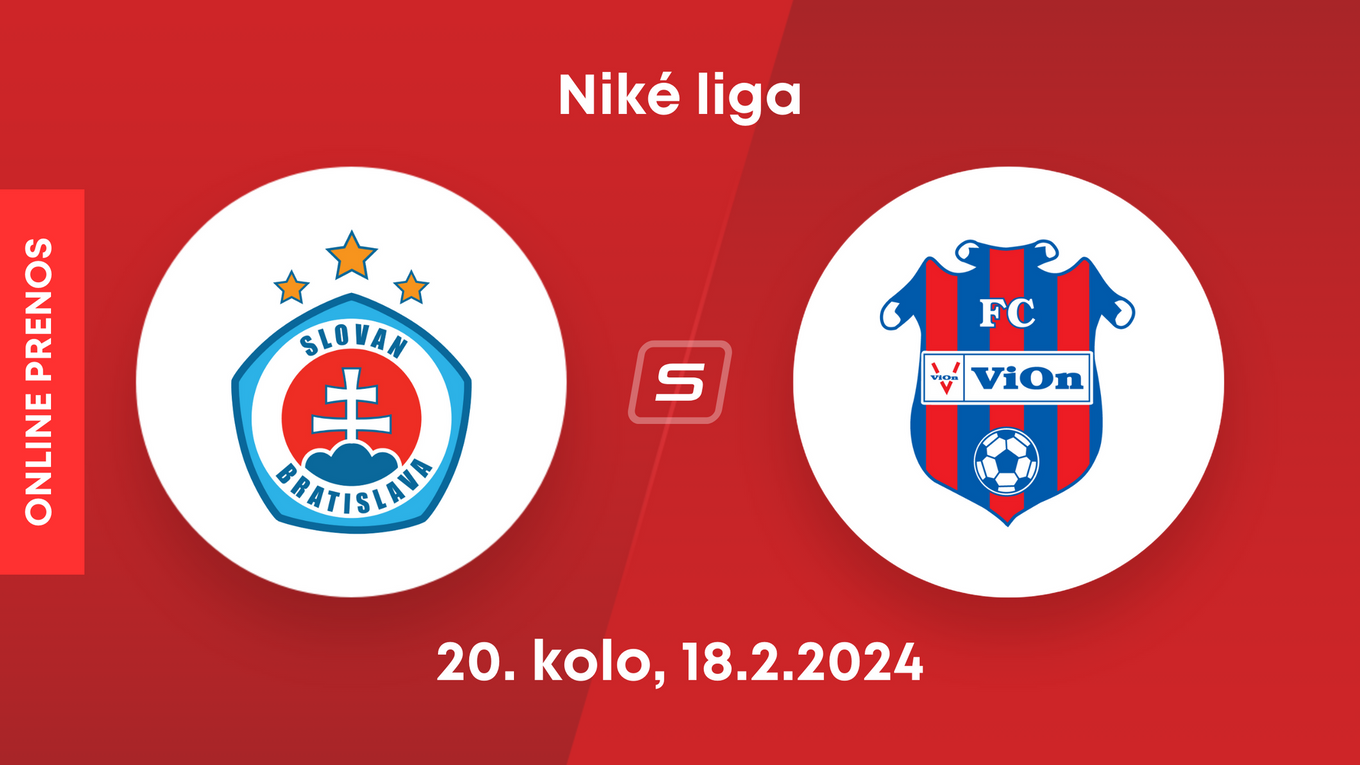 ŠK Slovan Bratislava - FC ViOn Zlaté Moravce: ONLINE prenos zo zápasu 20. kola Niké ligy.