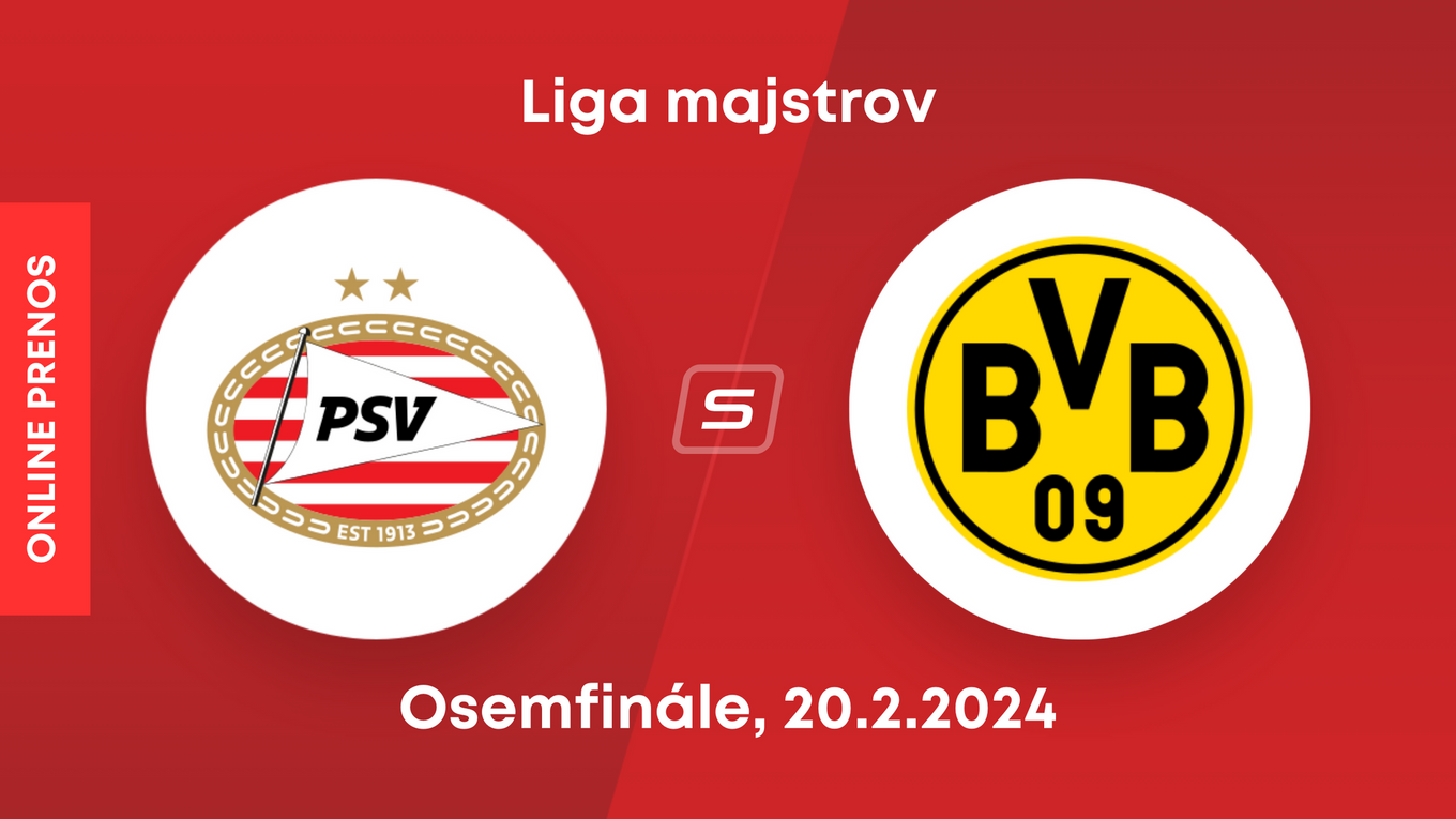 PSV Eindhoven - Borussia Dortmund: ONLINE prenos z osemfinále Ligy majstrov.