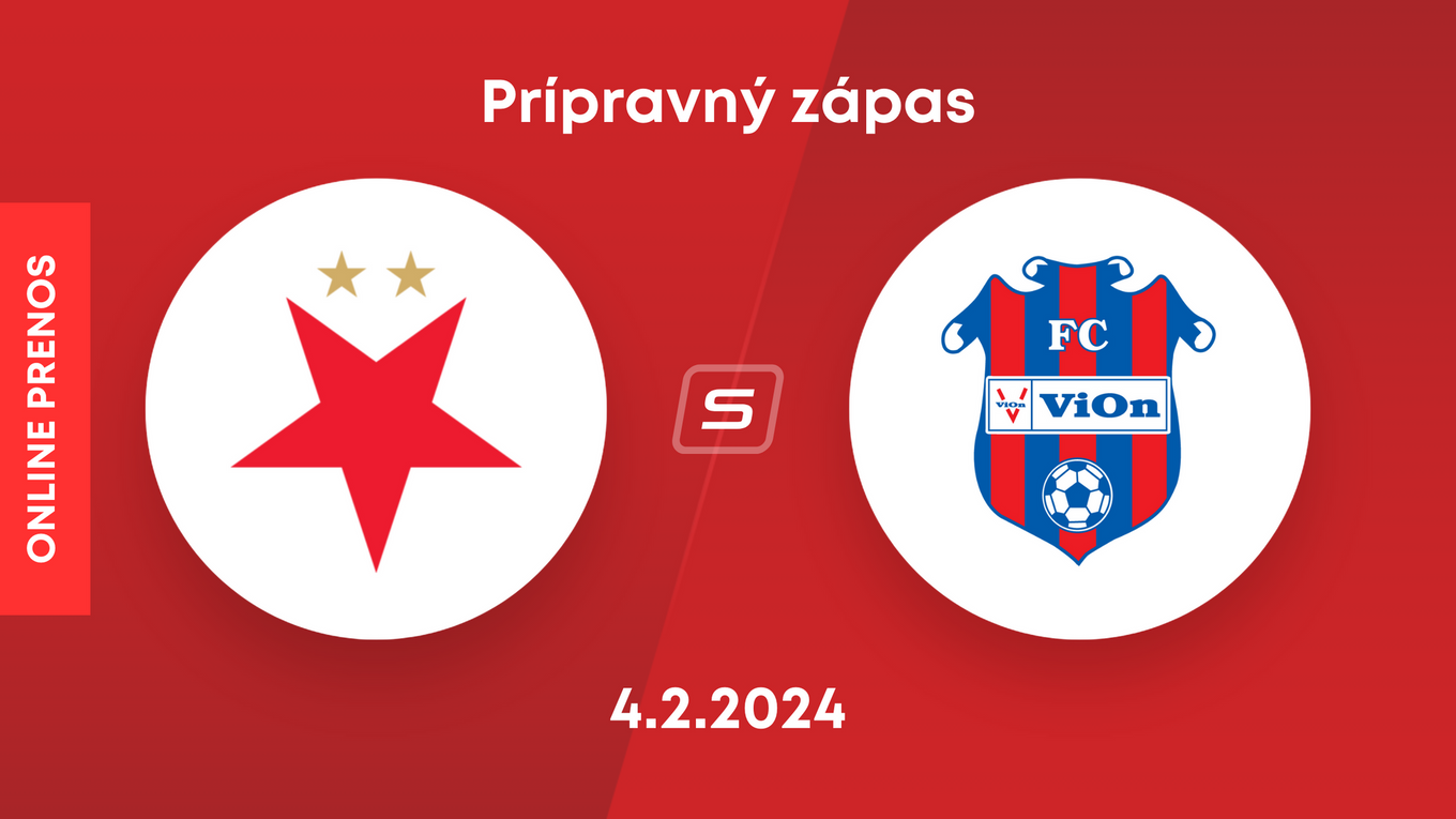 SK Slavia Praha - FC ViOn Zlaté Moravce: ONLINE prenos z prípravného zápasu.