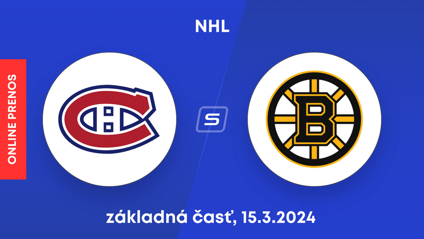 Montreal Canadiens - Boston Bruins: ONLINE prenos zo zápasu NHL.