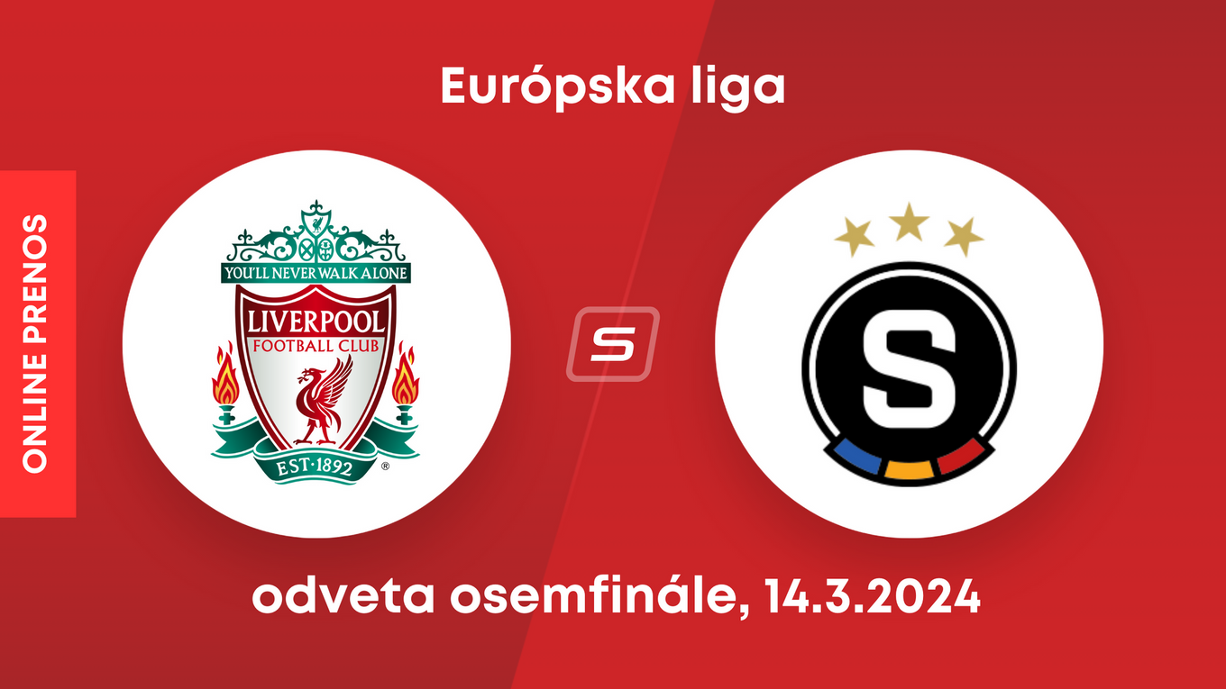  Liverpool - Sparta Praha: ONLINE prenos zosemfinále v Európskej lige.
