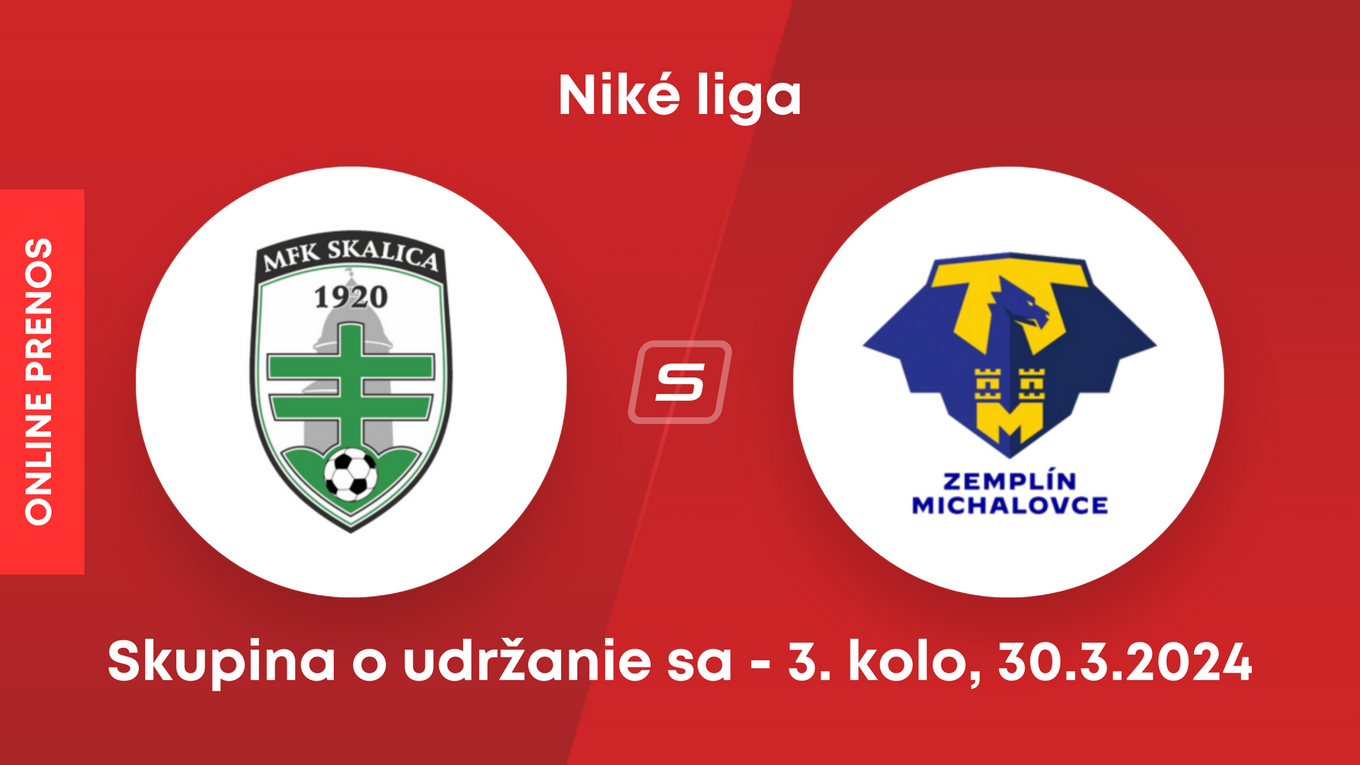 MFK Skalica - MFK Zemplín Michalovce: ONLINE prenos zo zápasu 3. kola skupiny o udržanie sa v Niké lige.