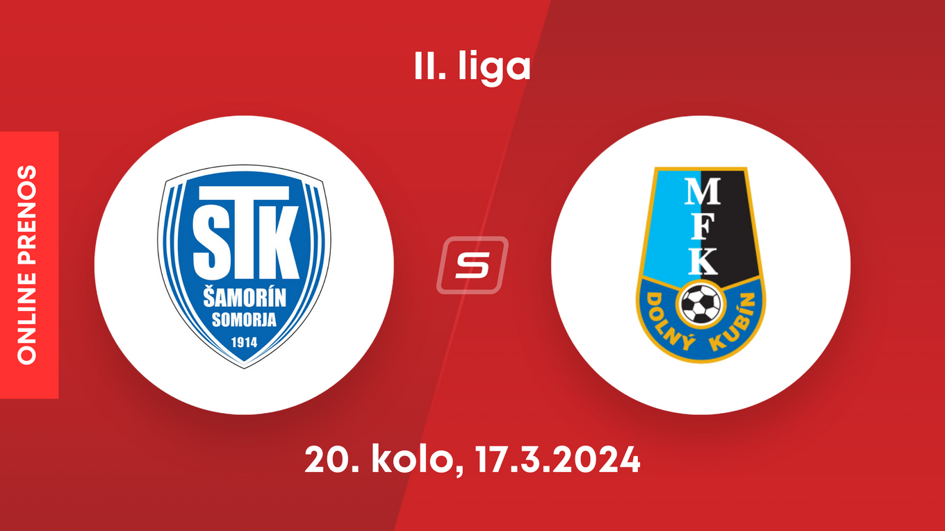FC ŠTK 1914 Šamorín - MFK Dolný Kubín: ONLINE prenos zo zápasu 20. kola II. ligy.