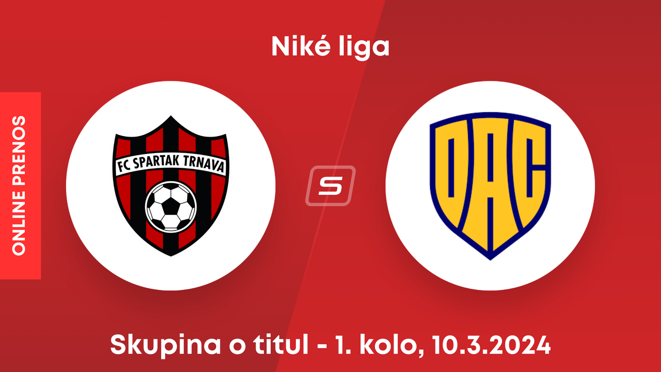 FC Spartak Trnava - DAC Dunajská Streda: ONLINE prenos zo zápasu 1. kola skupiny o titul Niké ligy.