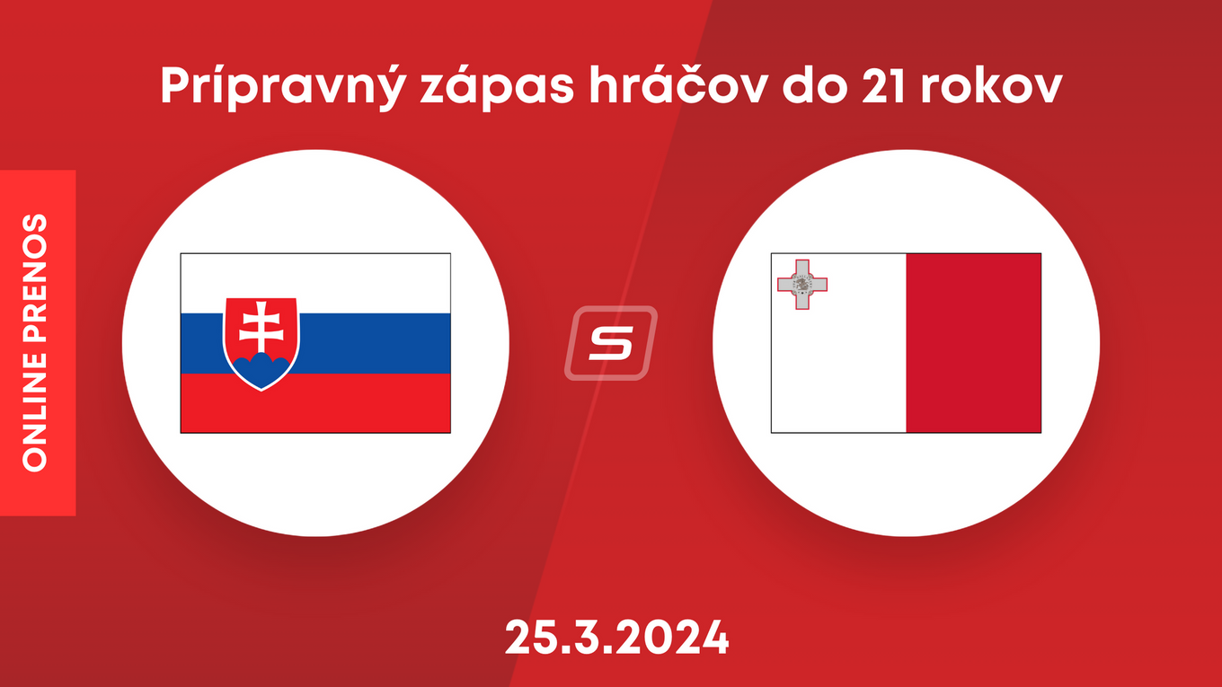 Slovensko U21 - Malta U21: ONLINE prenos z prípravného zápasu hráčov do 21 rokov.