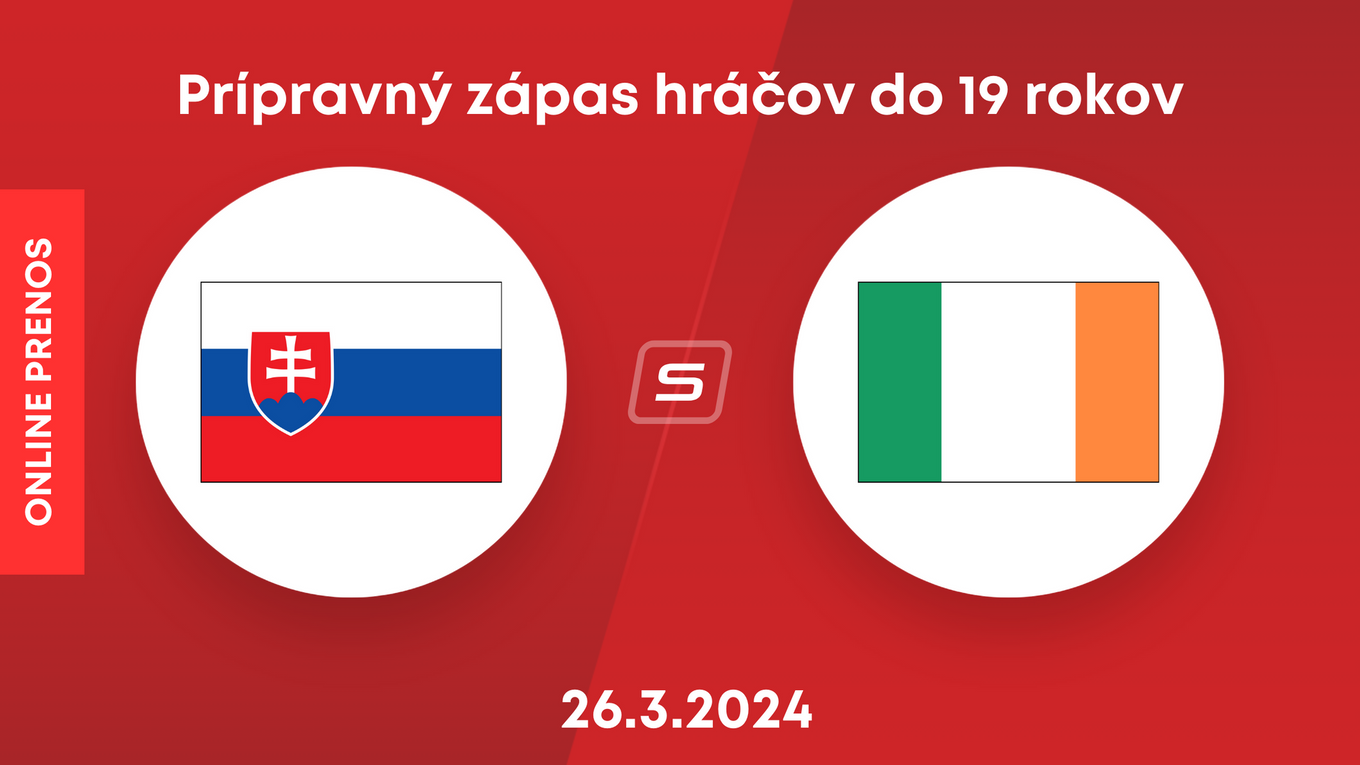 Slovensko U19 - Írsko U19: ONLINE prenos z prípravného zápasu hráčov do 19 rokov.