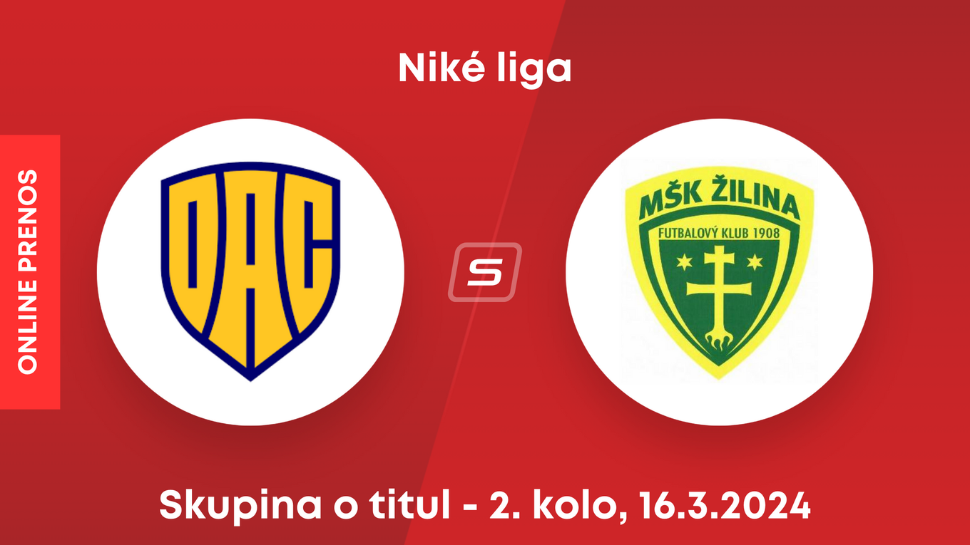 DAC Dunajská Streda - MŠK Žilina: ONLINE prenos zo zápasu 2. kola skupiny o titul v Niké lige.