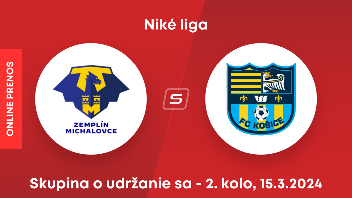 MFK Zemplín Michalovce - FC Košice: ONLINE prenos zo zápasu 2. kola skupiny o udržanie sa v Niké lige.