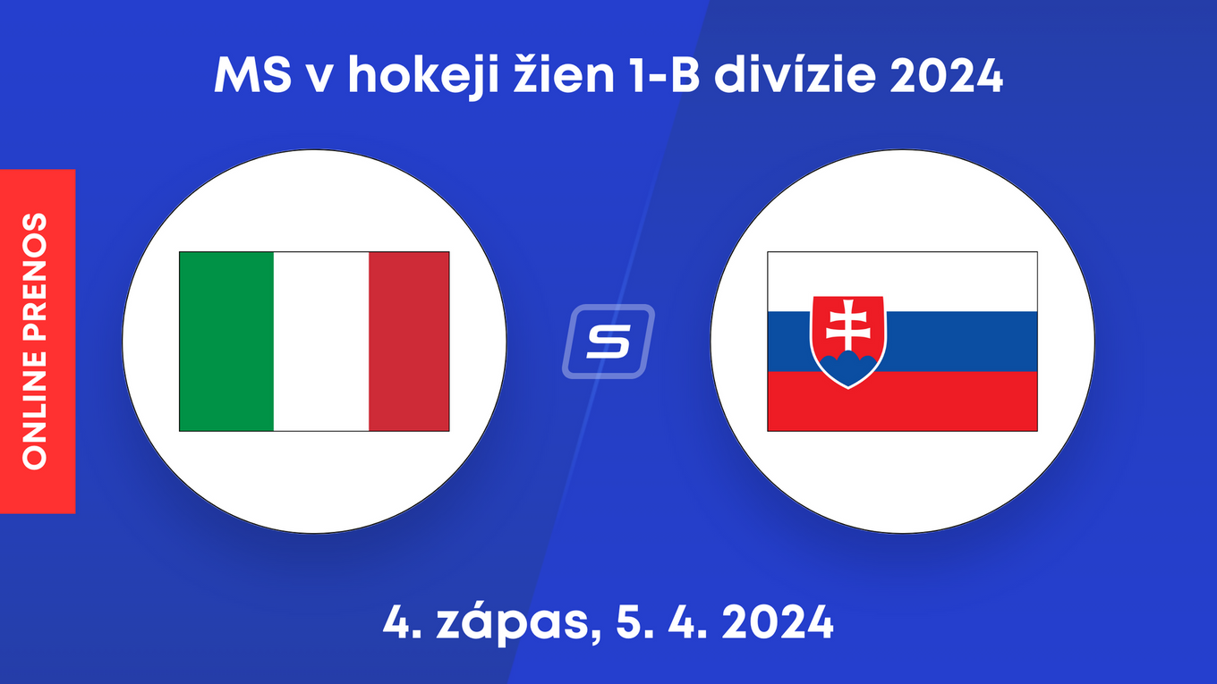 Taliansko - Slovensko: LIVE STREAM zo zápasu 1-B divízie MS v hokeji žien 2024. 