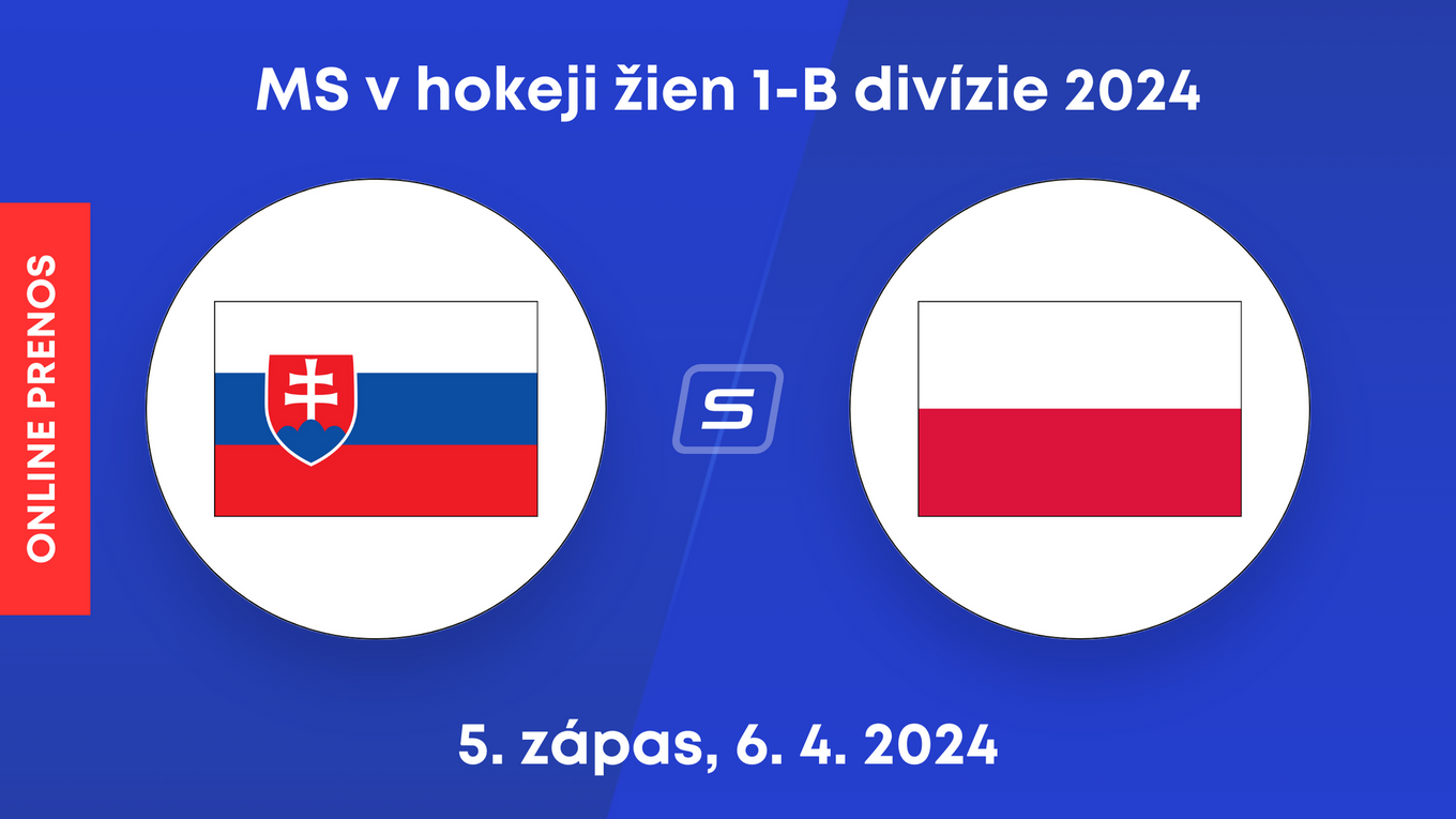 Slovensko - Poľsko: LIVE STREAM zo zápasu 1-B divízie MS v hokeji žien 2024. 