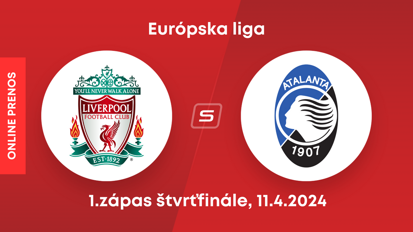 Liverpool - Atalanta Bergamo: ONLINE prenos zo štvrťfinále Európskej ligy.