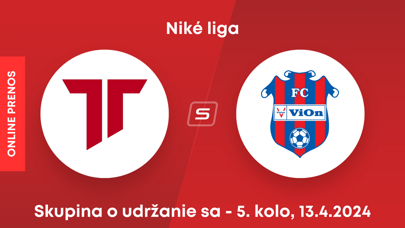 AS Trenčín - FC ViOn Zlaté Moravce: ONLINE prenos zo zápasu 5. kola skupiny o udržanie sa v Niké lige.