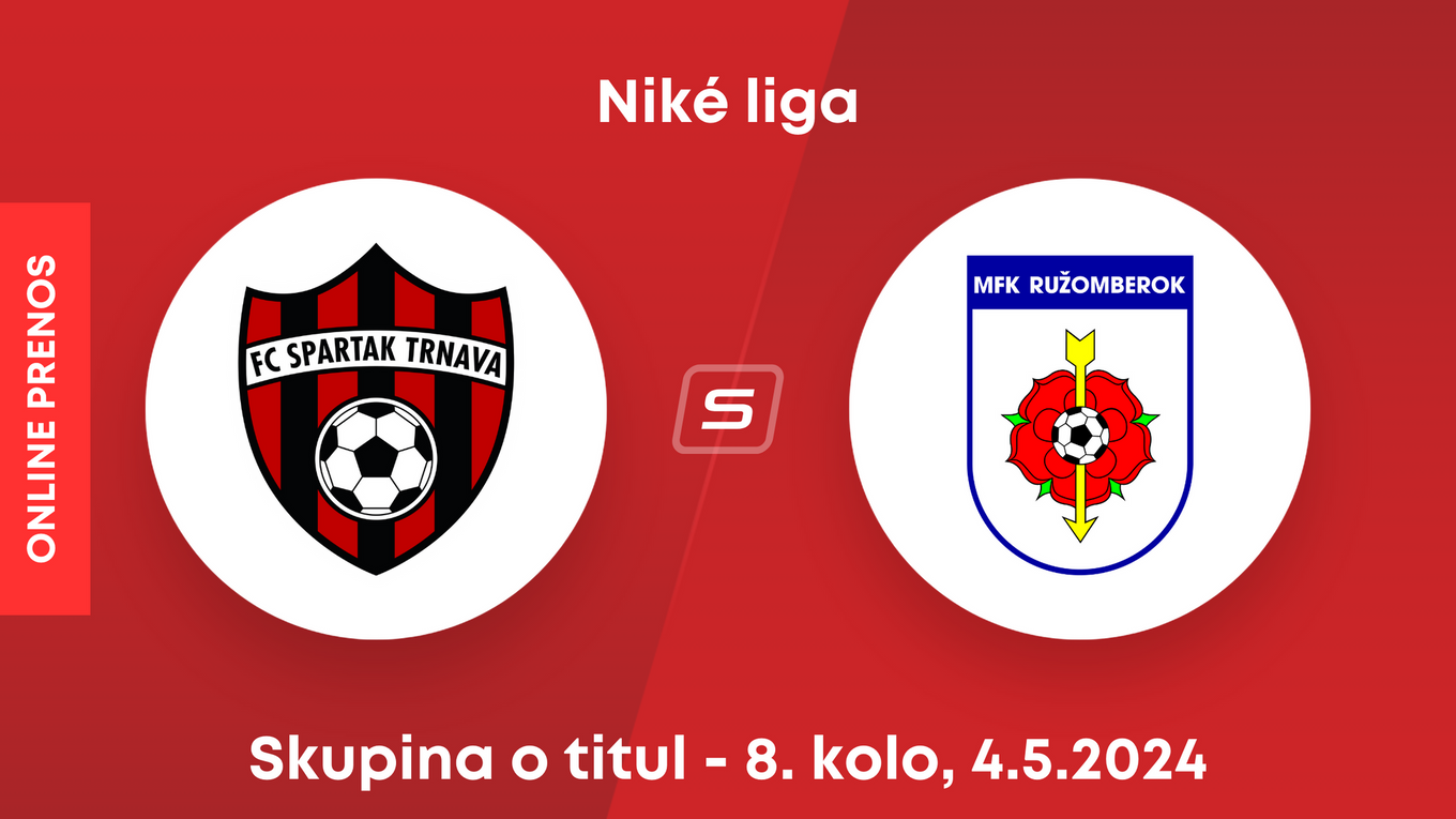FC Spartak Trnava - MFK Ružomberok: ONLINE prenos zo zápasu 8. kola skupiny o titul v Niké lige.
