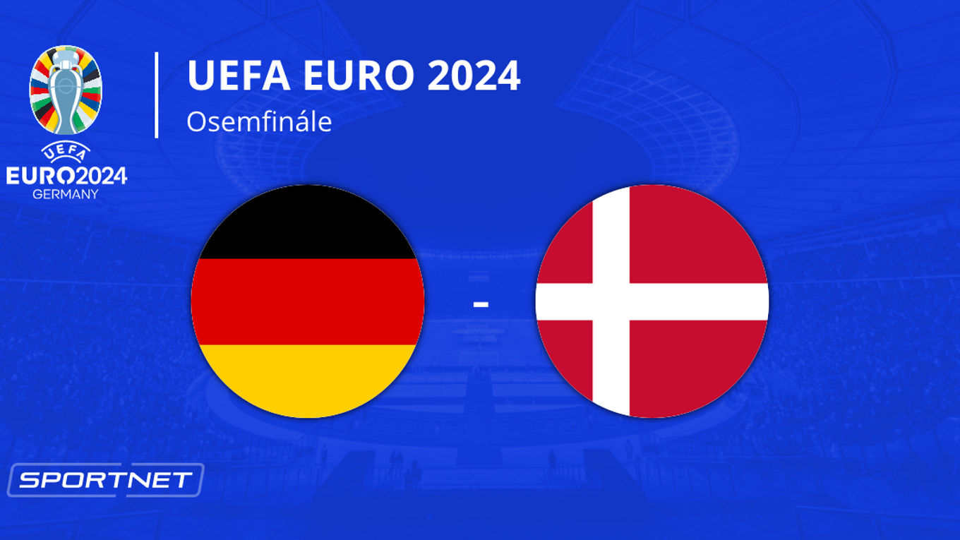 Nemecko - Dánsko: ONLINE prenos zo zápasu na EURO 2024 (ME vo futbale) v Nemecku.