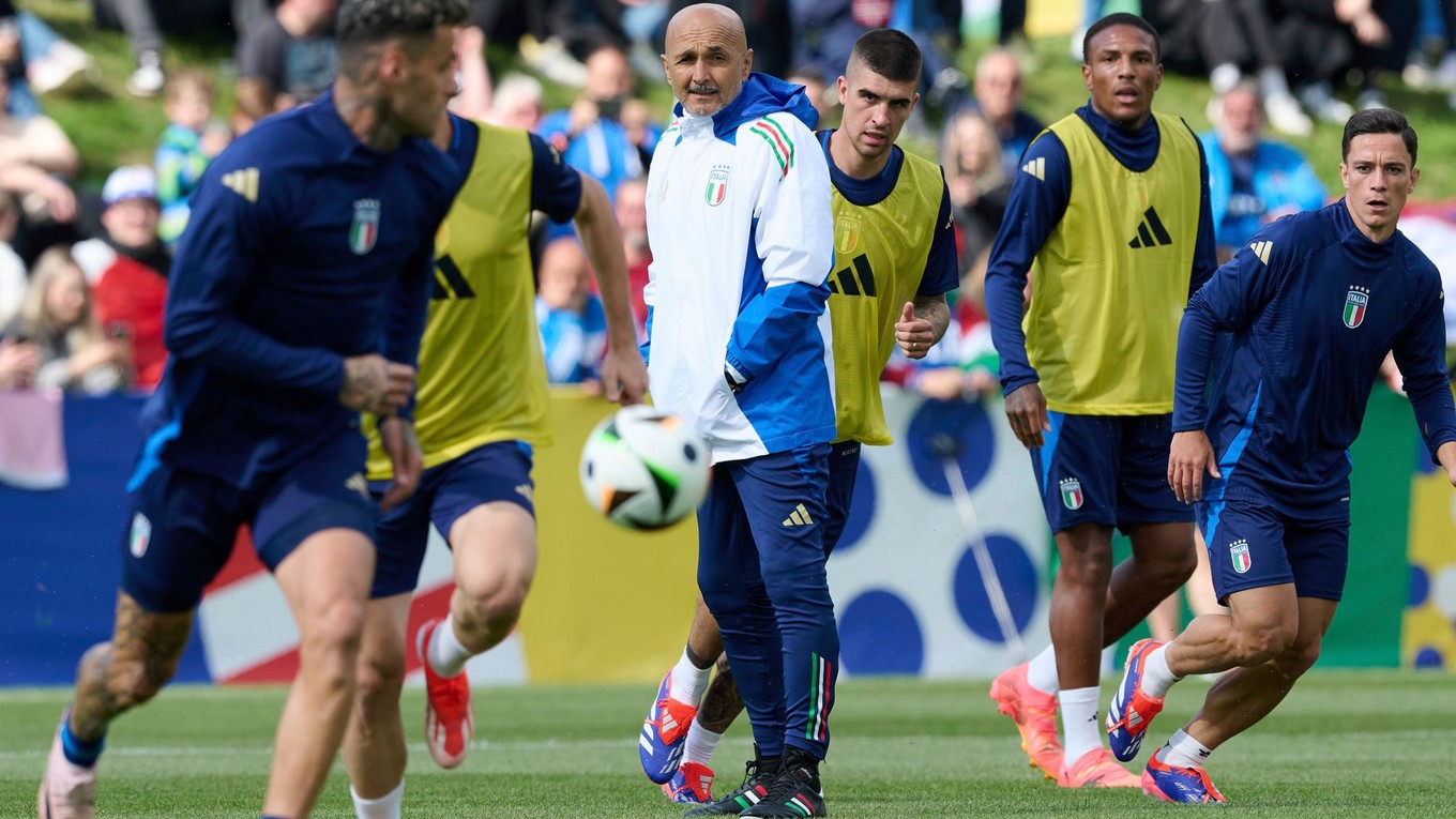 Taliani počas tréningu pred EURO 2024