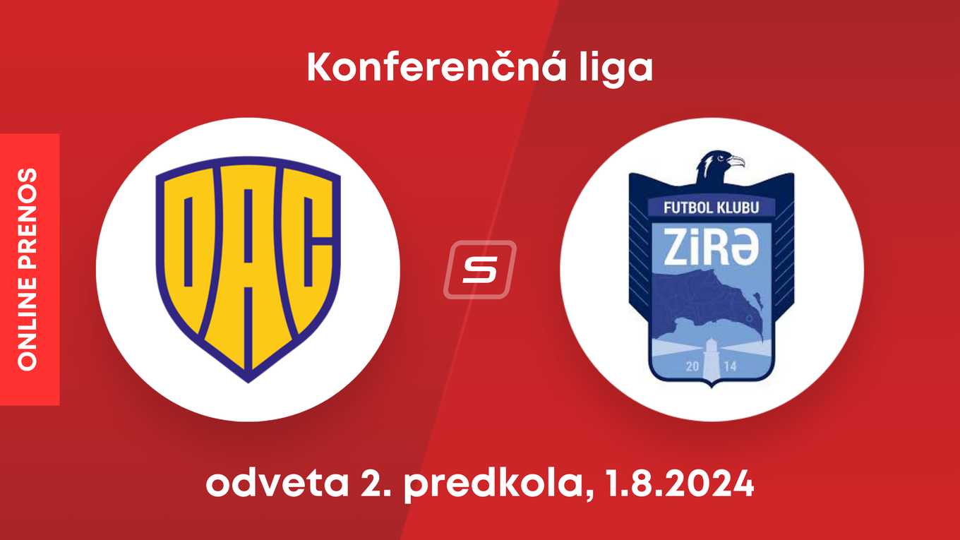 DAC Dunajská Streda - Zira FK: ONLINE prenos z odvetného zápasu 2. predkola Konferenčnej ligy.