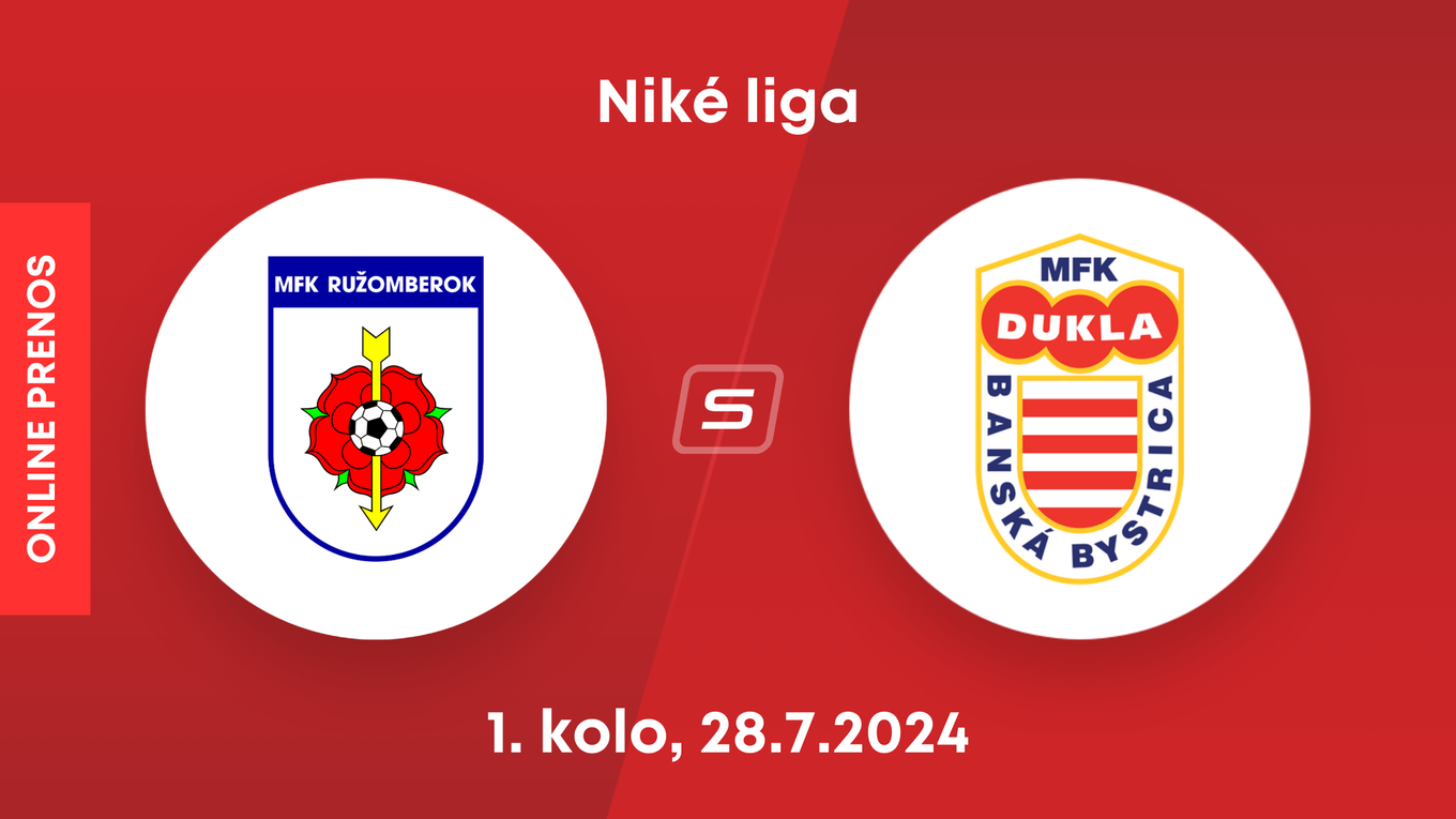 MFK Ružomberok - MFK Dukla Banská Bystrica: ONLINE prenos zo zápasu 1. kola v Niké lige.