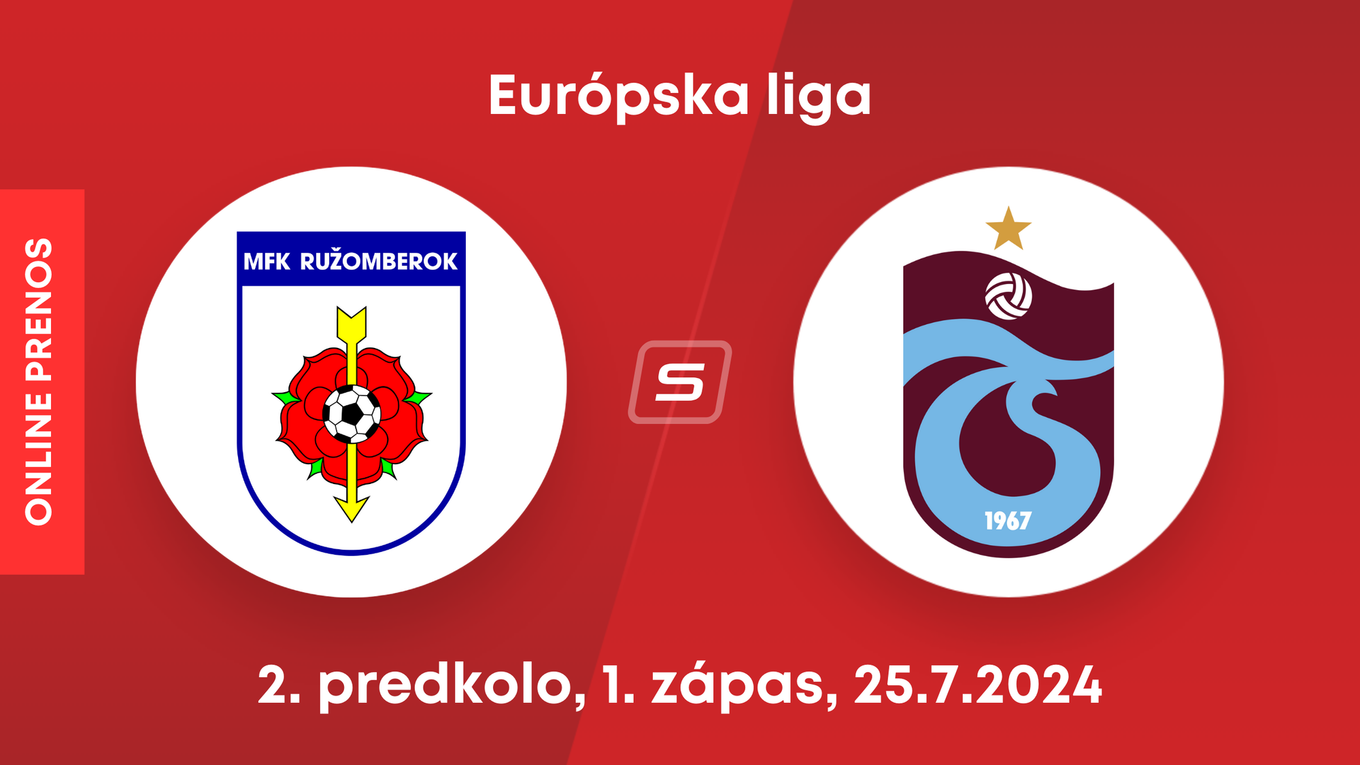 MFK Ružomberok - Trabzonsport: ONLINE prenos zo zápasu 2. predkola Európskej ligy.
