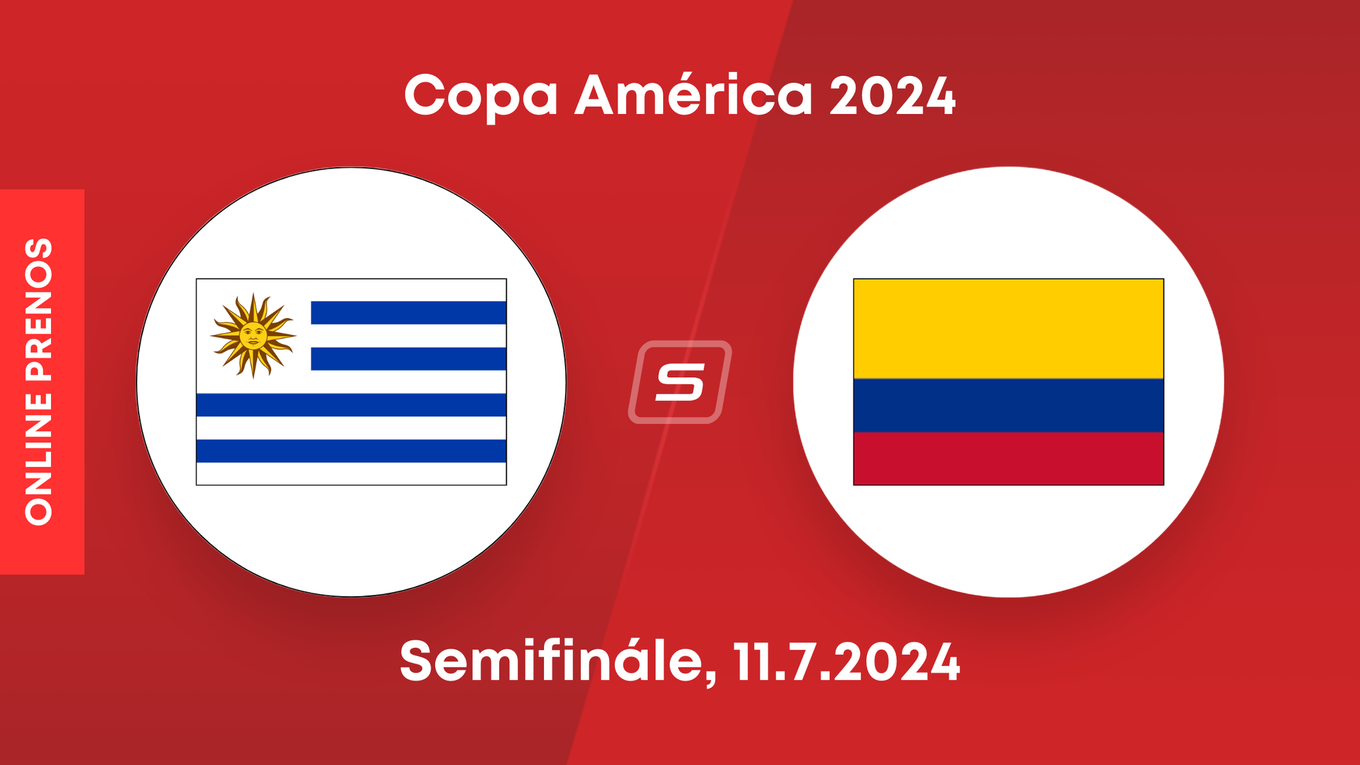 Uruguaj - Kolumbia: ONLINE prenos zo semifinále Copa America 2024