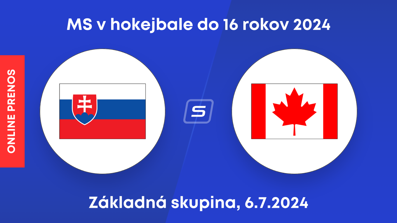 Slovensko - Kanada: LIVE STREAM zo zápasu na MS v hokejbale do 16 rokov 2024 v Žiline.