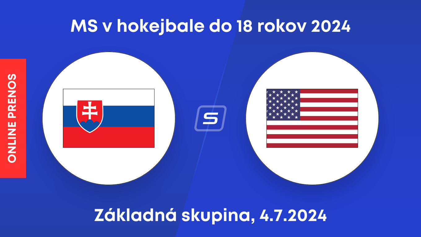 Slovensko - USA: LIVE STREAM zo zápasu MS v hokejbale do 18 rokov 2024. 
