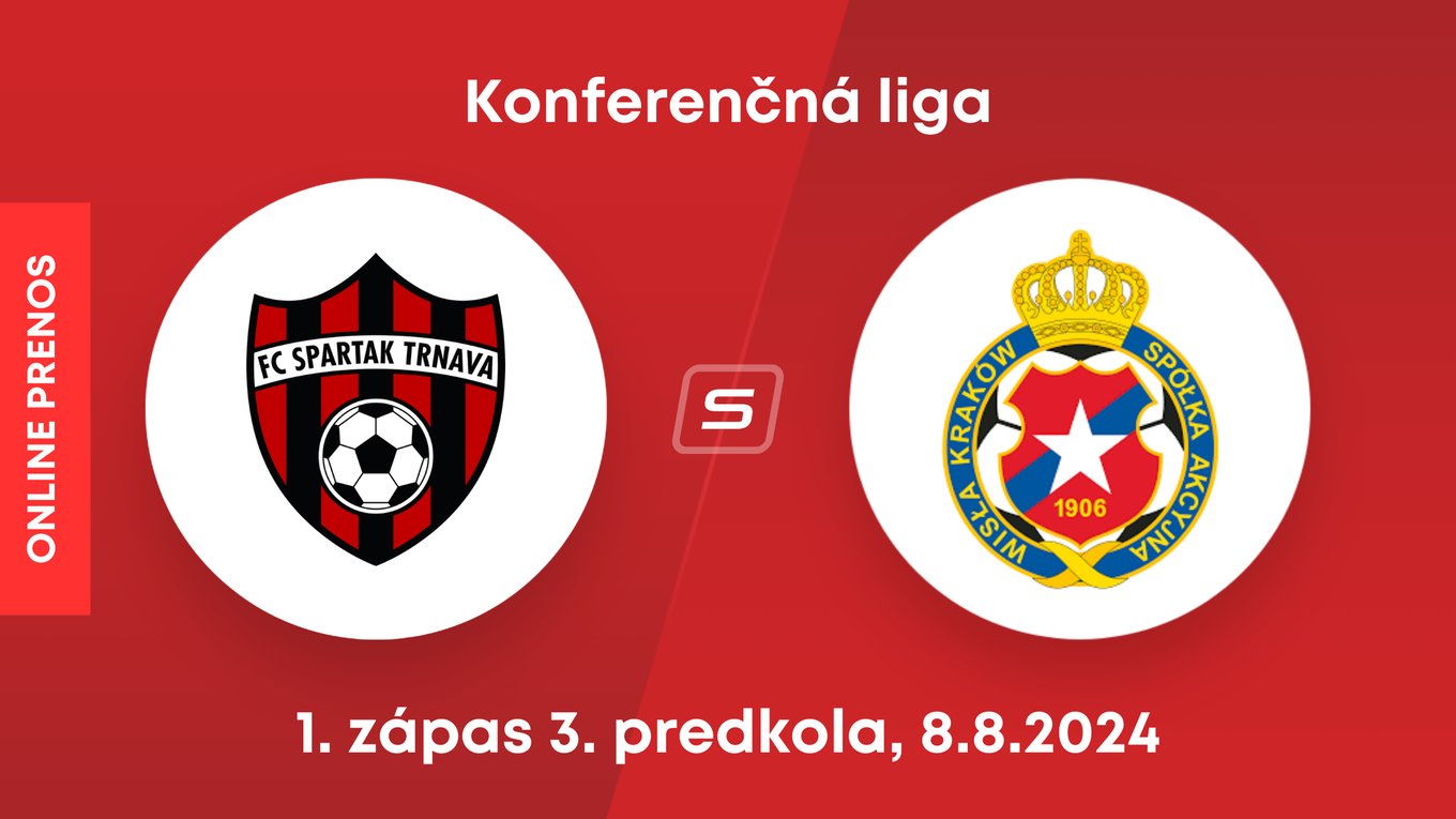 Spartak Trnava - Wisla Krakov: ONLINE prenos z 1. zápasu 3. predkola Konferenčnej ligy.