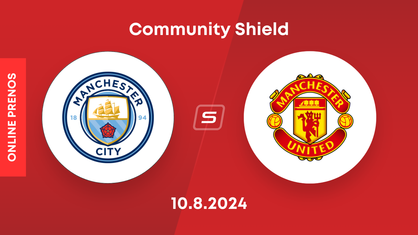 Manchester City - Manchester United: ONLINE prenos z anglického Community Shield.