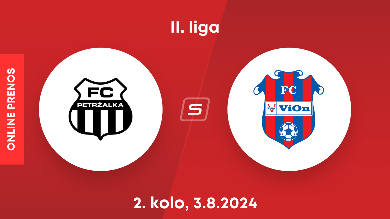 FC Petržalka - FC ViOn Zlaté Moravce-Vráble: ONLINE prenos zo zápasu 2. kola MONACObet ligy (II. liga).