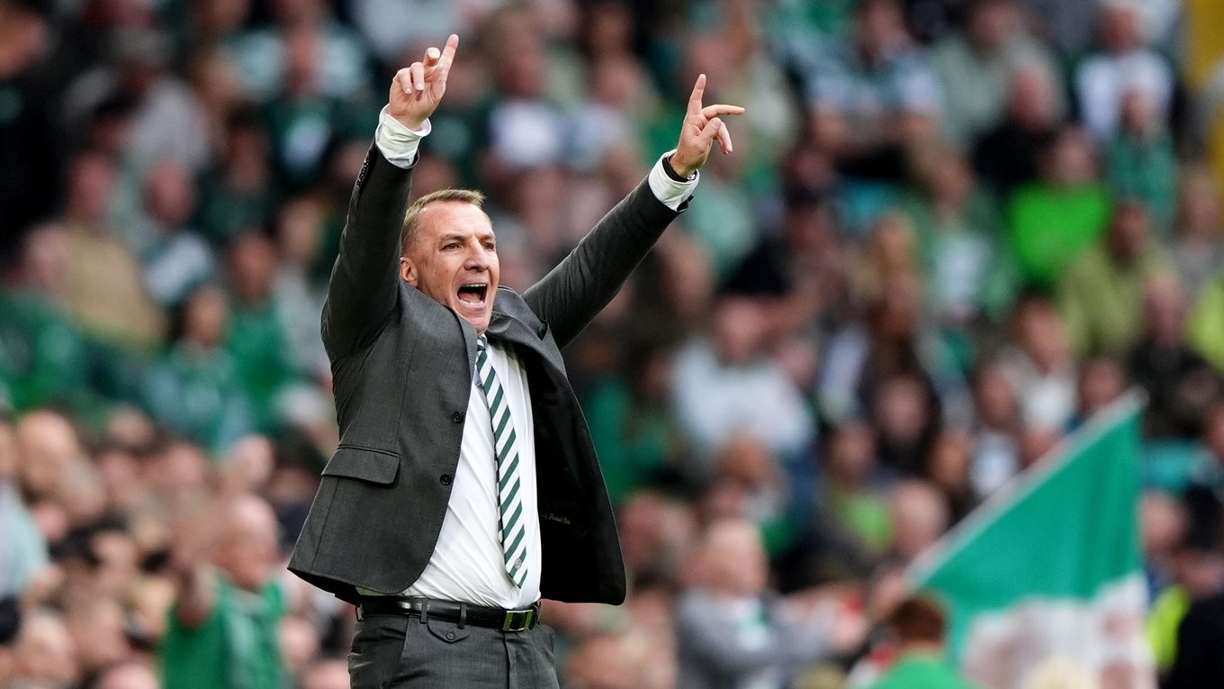 Tréner Celticu Glasgow Brendan Rodgers.