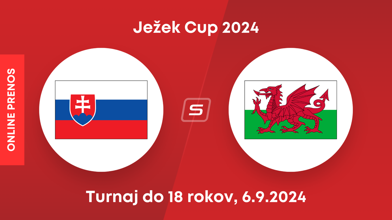 Slovensko - Wales: ONLINE prenos zo zápasu Ježek Cupu do 18 rokov 2024. 