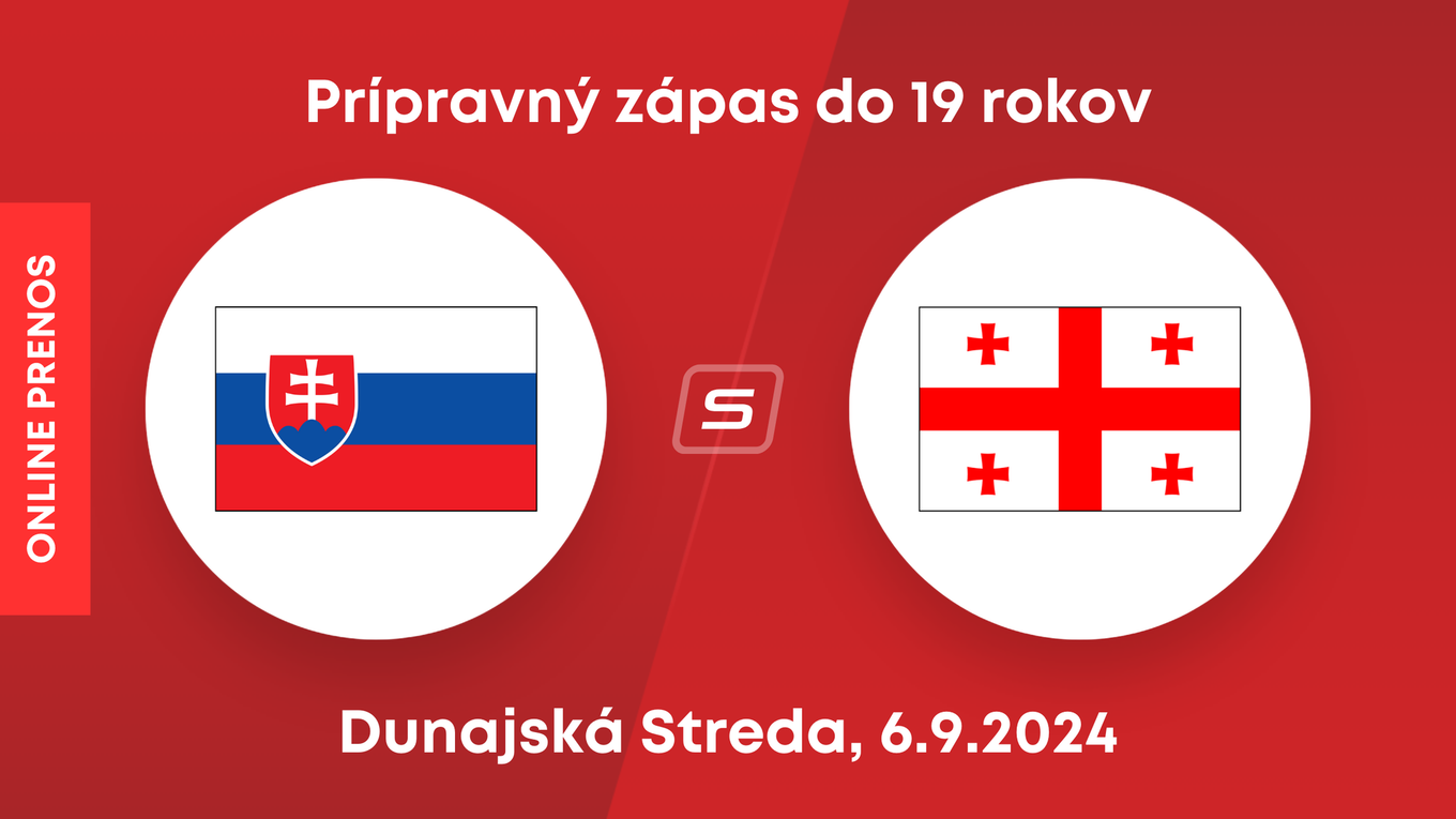  Slovensko U19 - Gruzínsko U19: LIVE STREAM z prípravného zápasu (piatok).