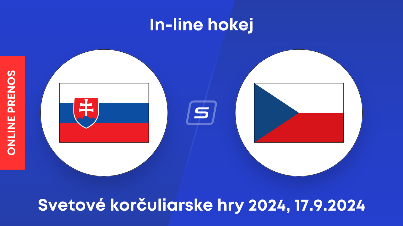 Slovensko - Česko: ONLINE prenos zo zápasu in-line hokeja na Svetových korčuliarskych hrách 2024