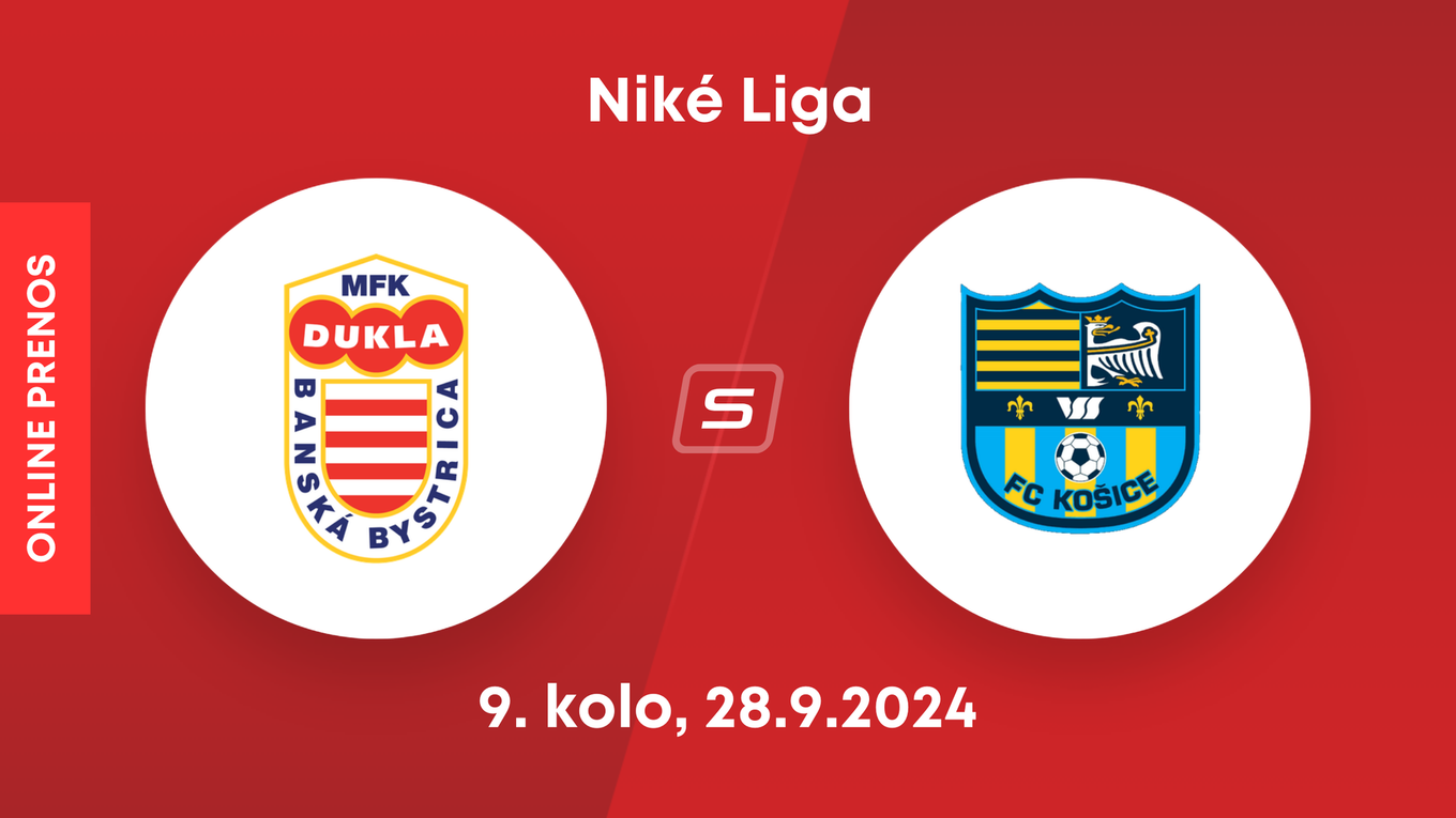 MFK Dukla Banská Bystrica - FC Košice: ONLINE prenos zo zápasu 9. kola Niké ligy.