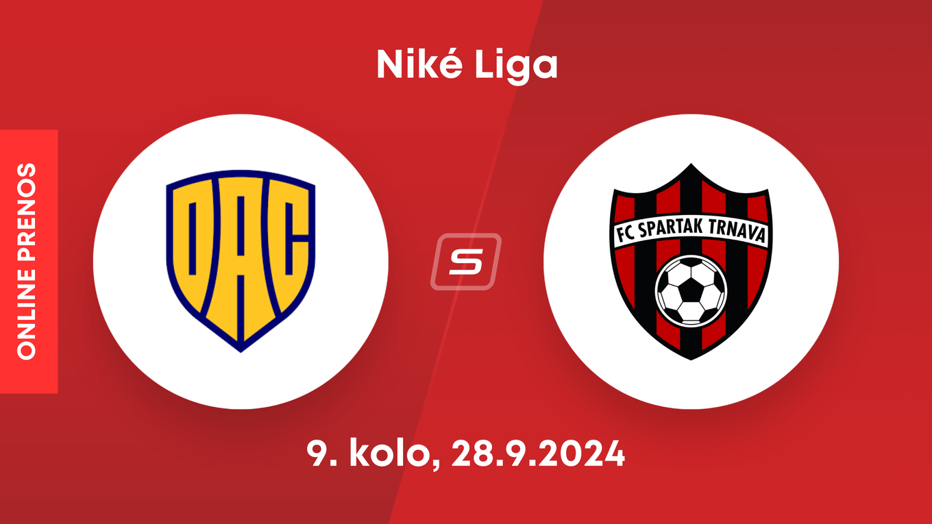 FC DAC 1904 Dunajská Streda - FC Spartak Trnava: ONLINE prenos zo zápasu 9. kola Niké ligy.