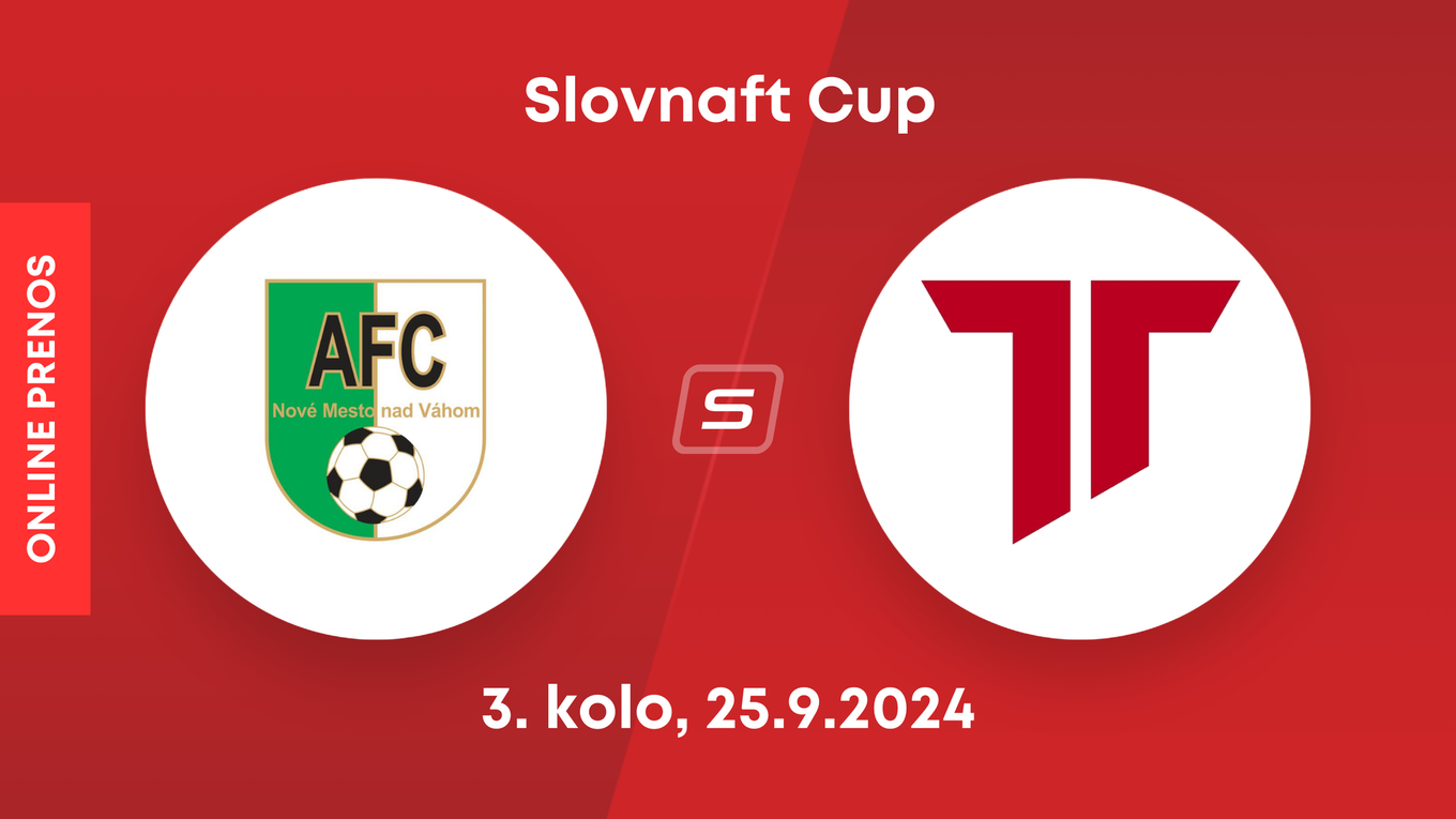 AFC Nové Mesto nad Váhom - AS Trenčín: LIVE stream zo zápasu Slovnaft Cupu.