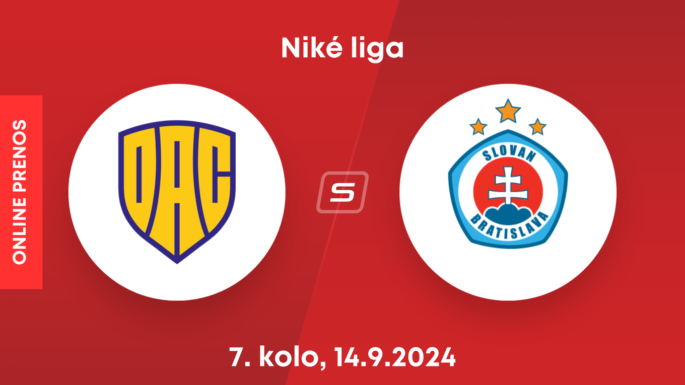 FC DAC 1904 Dunajská Streda - ŠK Slovan Bratislava: ONLINE prenos zo zápasu 7. kola Niké ligy.