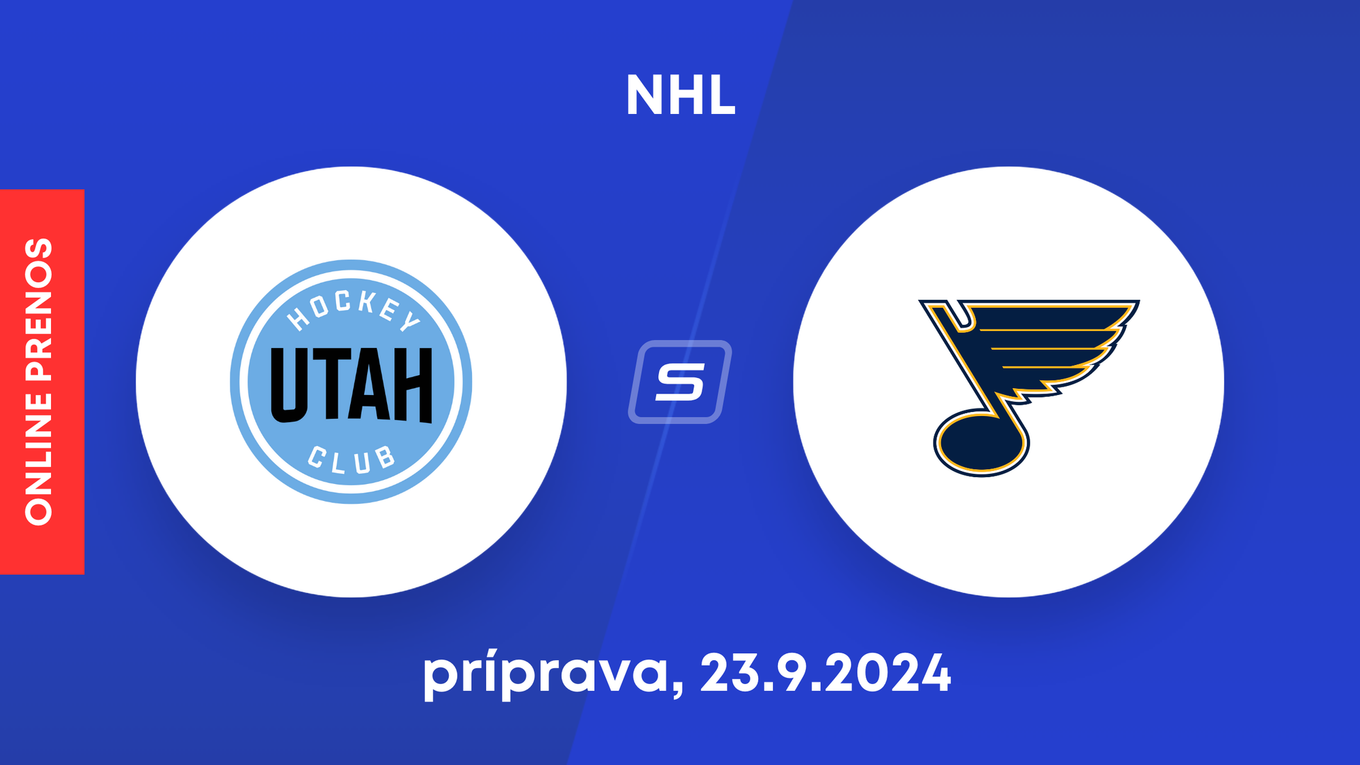 Utah HC - St. Louis Blues: ONLINE prenos zo zápasu prípravy NHL. 