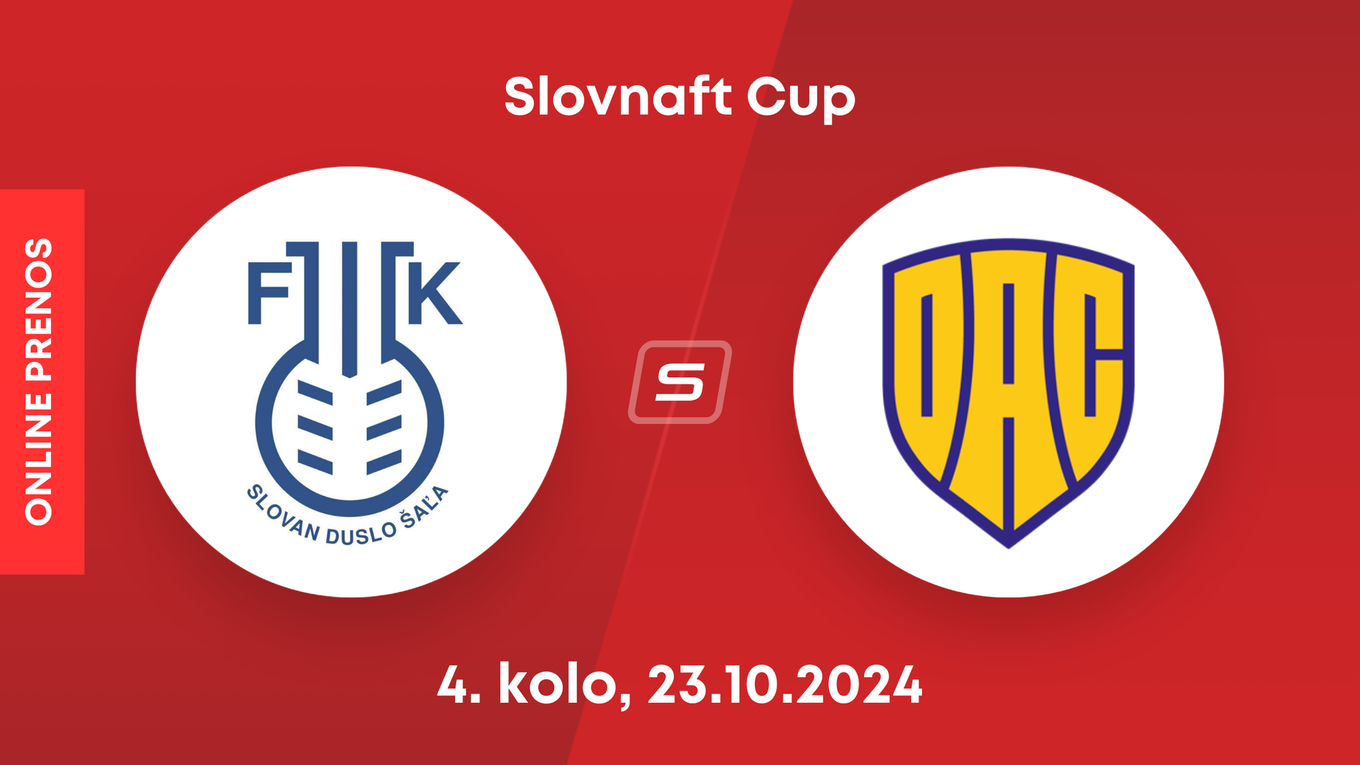 FK Duslo Šaľa - DAC Dunajská Streda: ONLINE prenos zo zápasu Slovnaft Cupu.