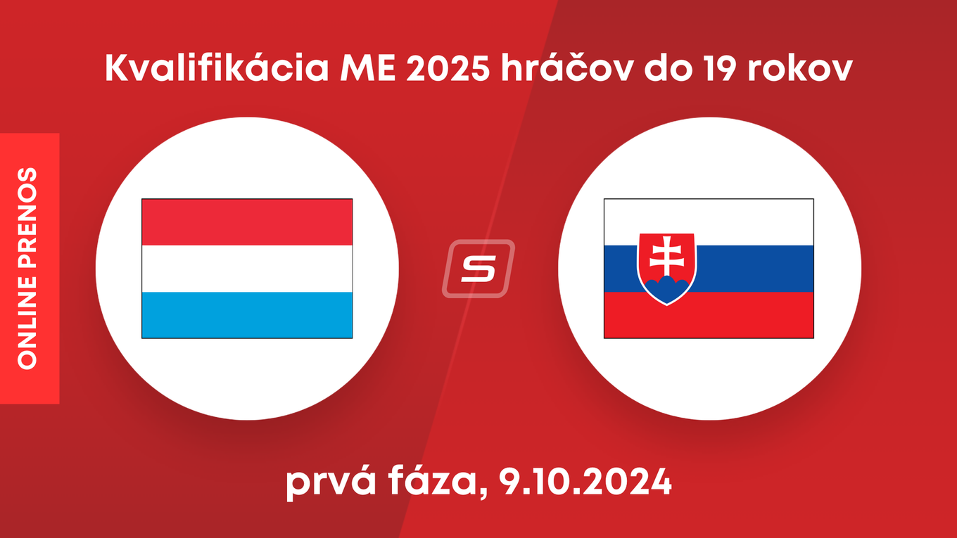 Luxembursko - Slovensko: Online prenos z kvalifikácie ME U19