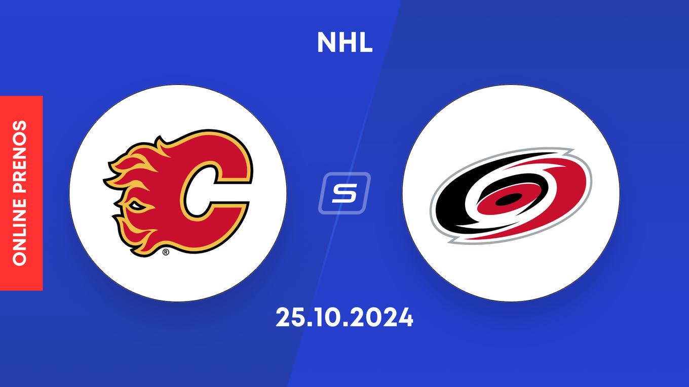 Calgary Flames - Carolina Hurricanes: ONLINE prenos zo zápasu NHL.