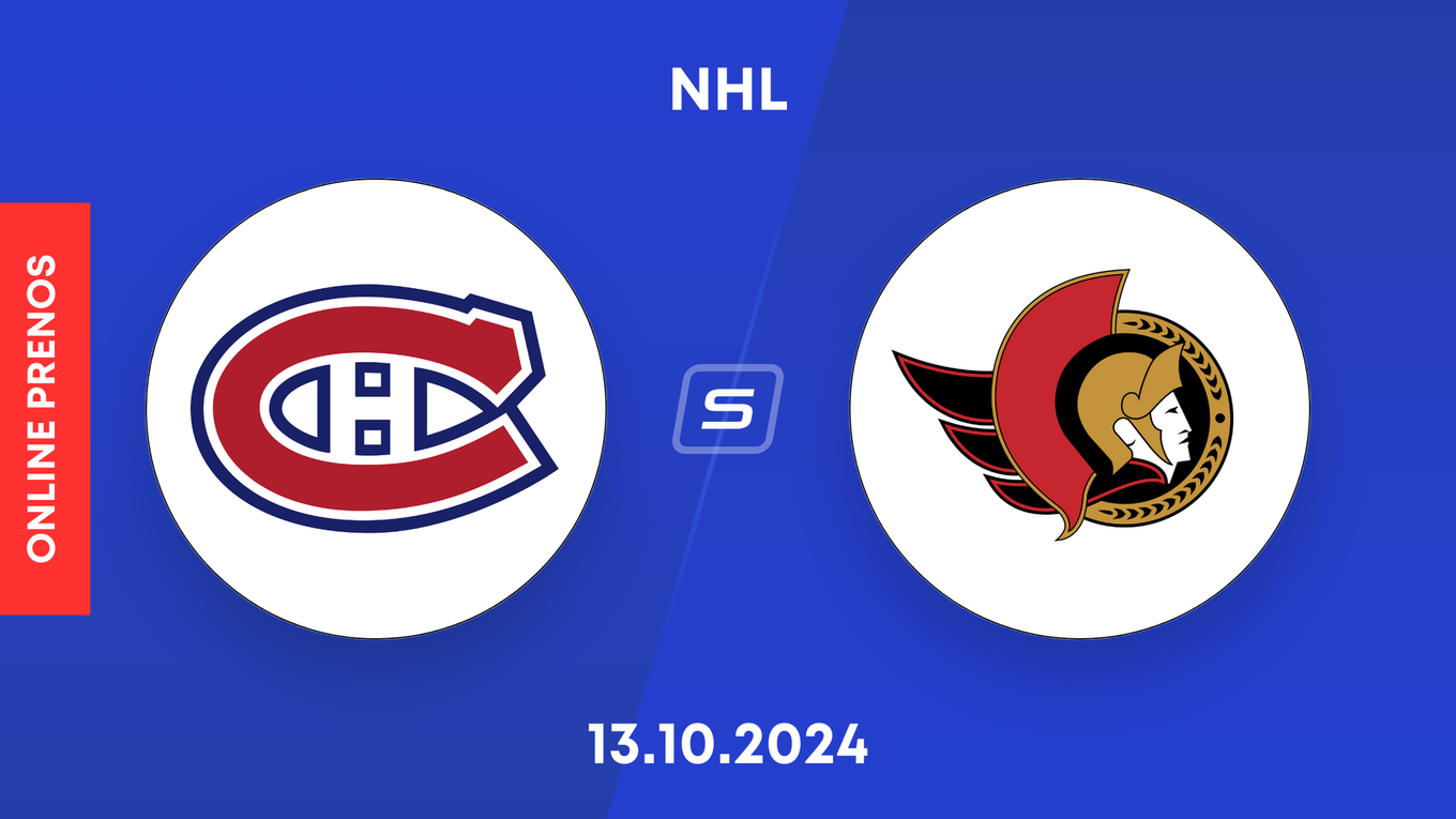 Ottawa Senators - Montreal Canadiens: Sledujte s nami online prenos zo zápasu zámorskej NHL.